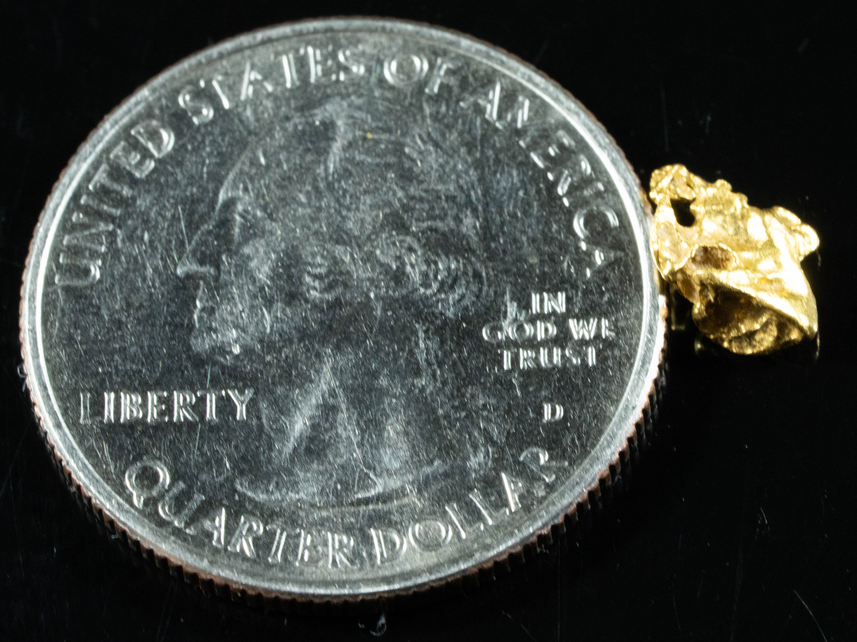 #869 Natural Gold Nugget Australian .52 Grams Genuine
