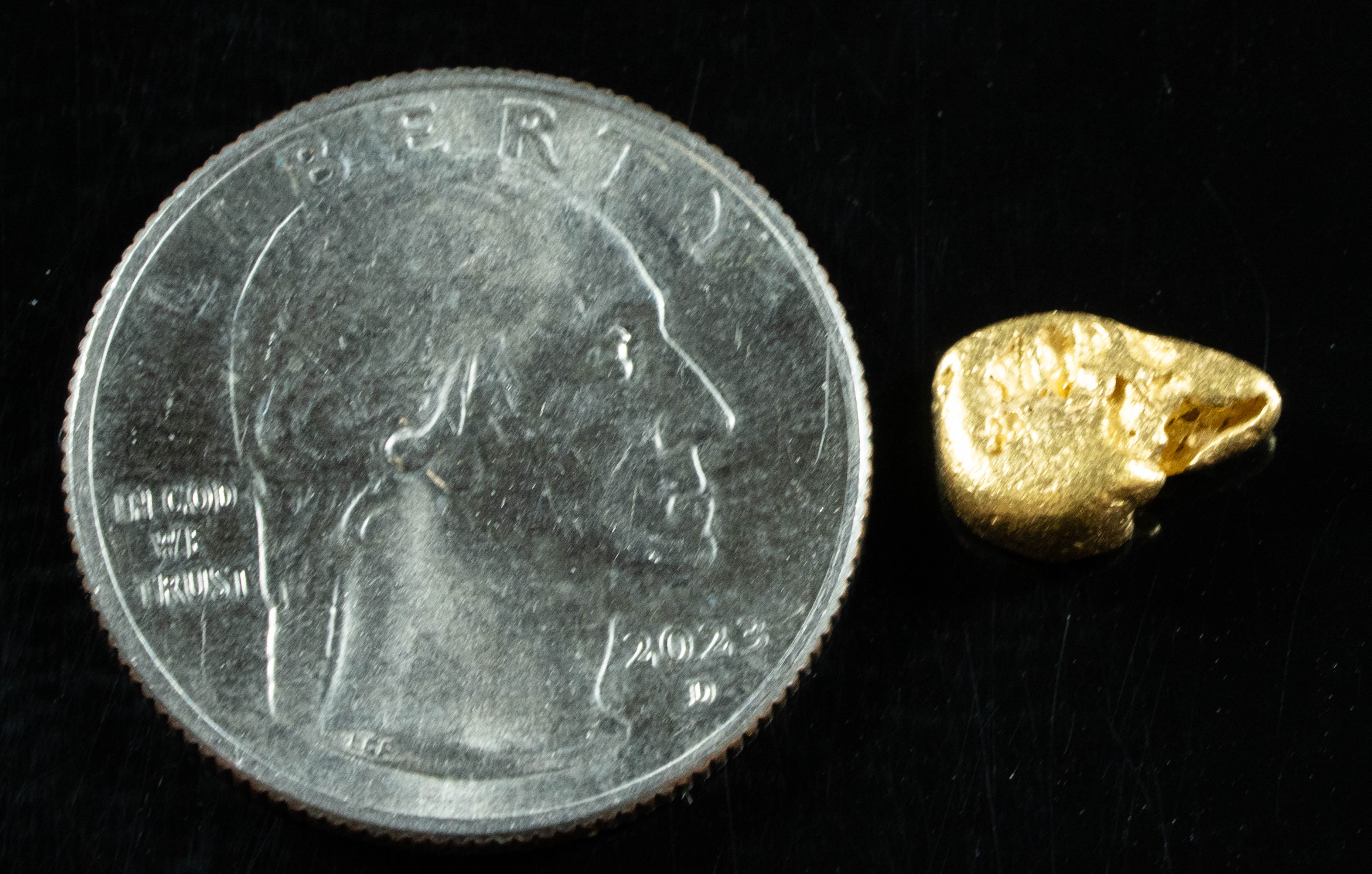 #822 Natural Gold Nugget Australian 1.73 Grams Genuine