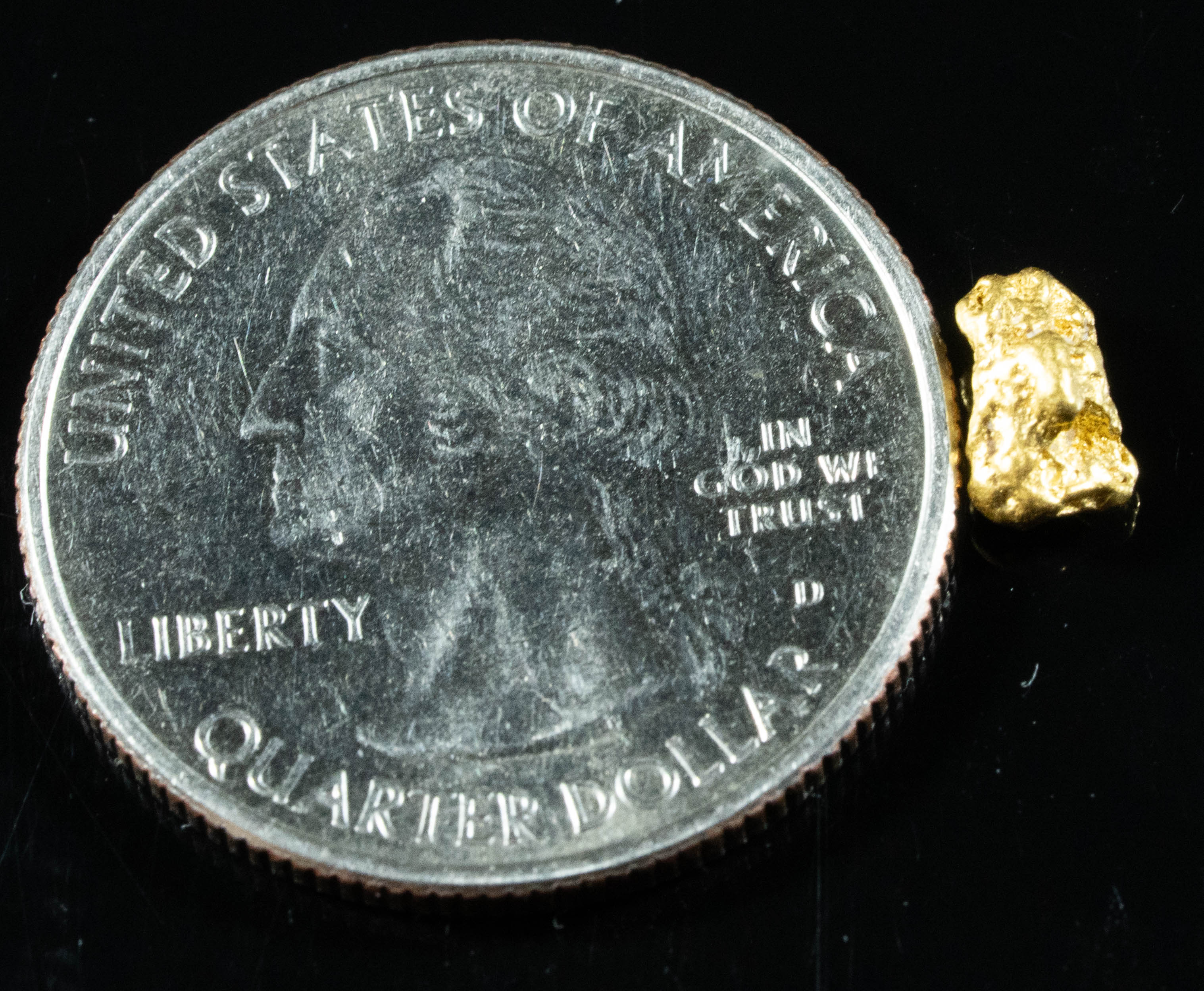 #873 Natural Gold Nugget Australian .58 Grams Genuine