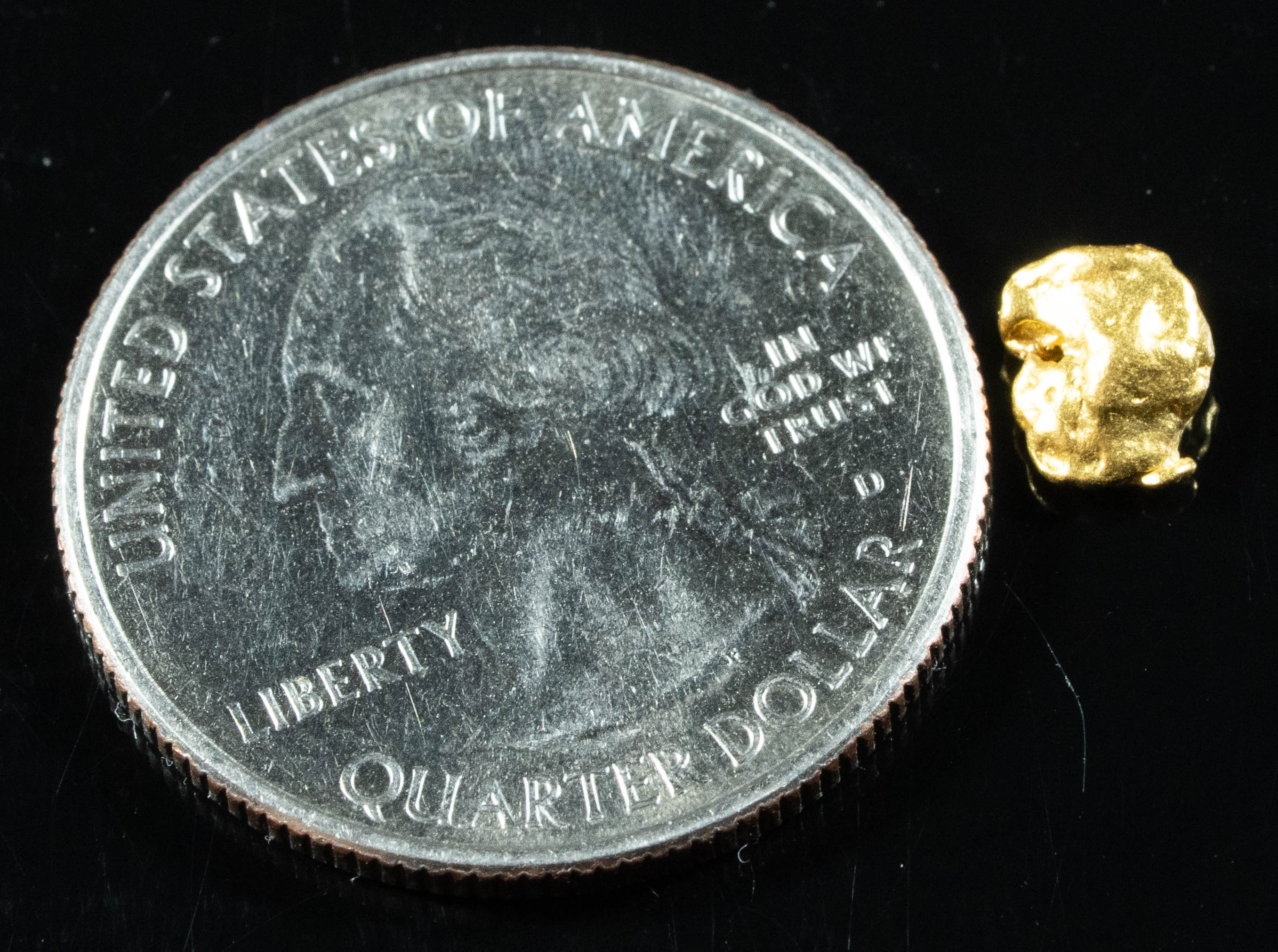 #877 Natural Gold Nugget Australian .75 Grams Genuine