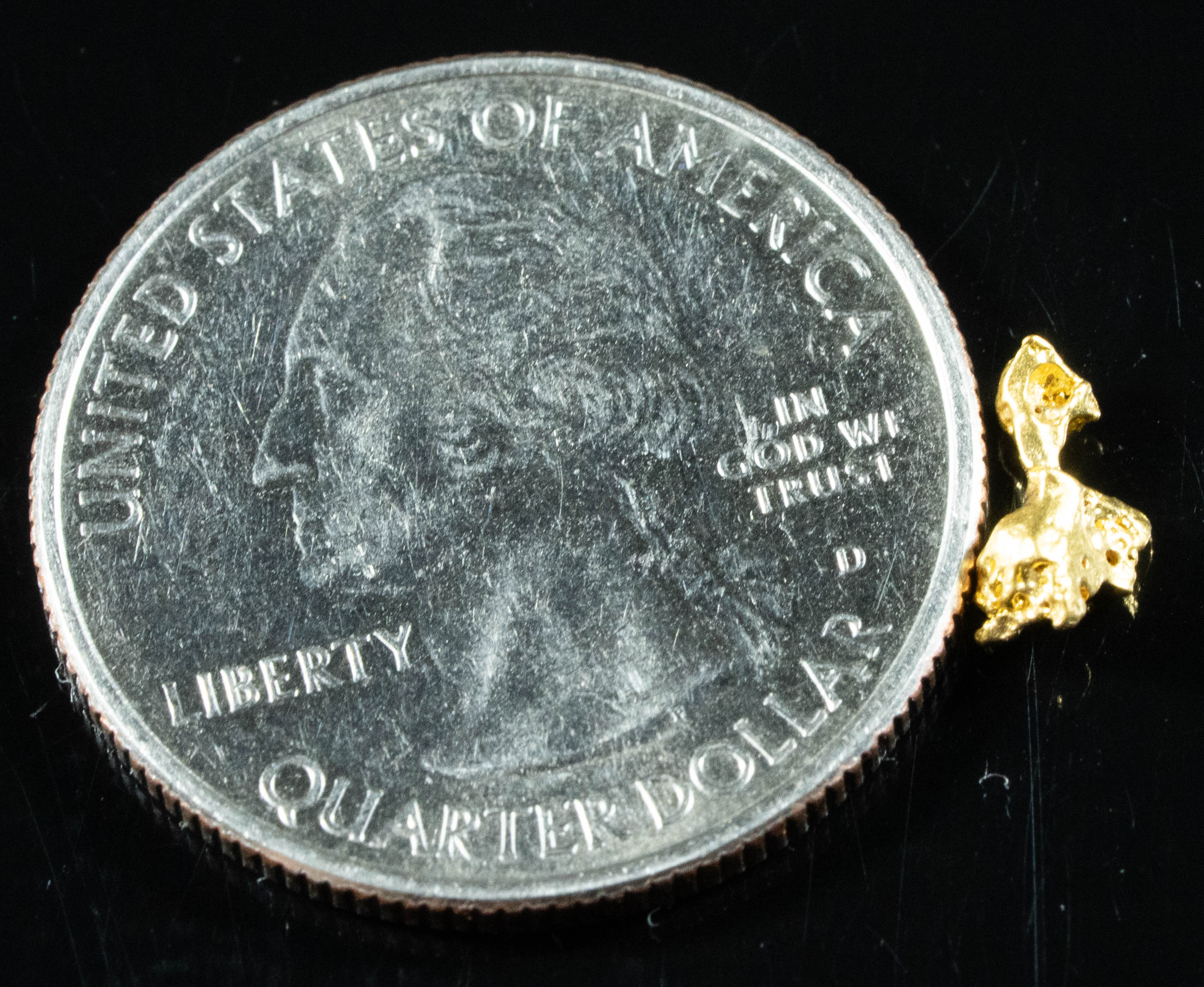 #878 Natural Gold Nugget Australian .43 Grams Genuine