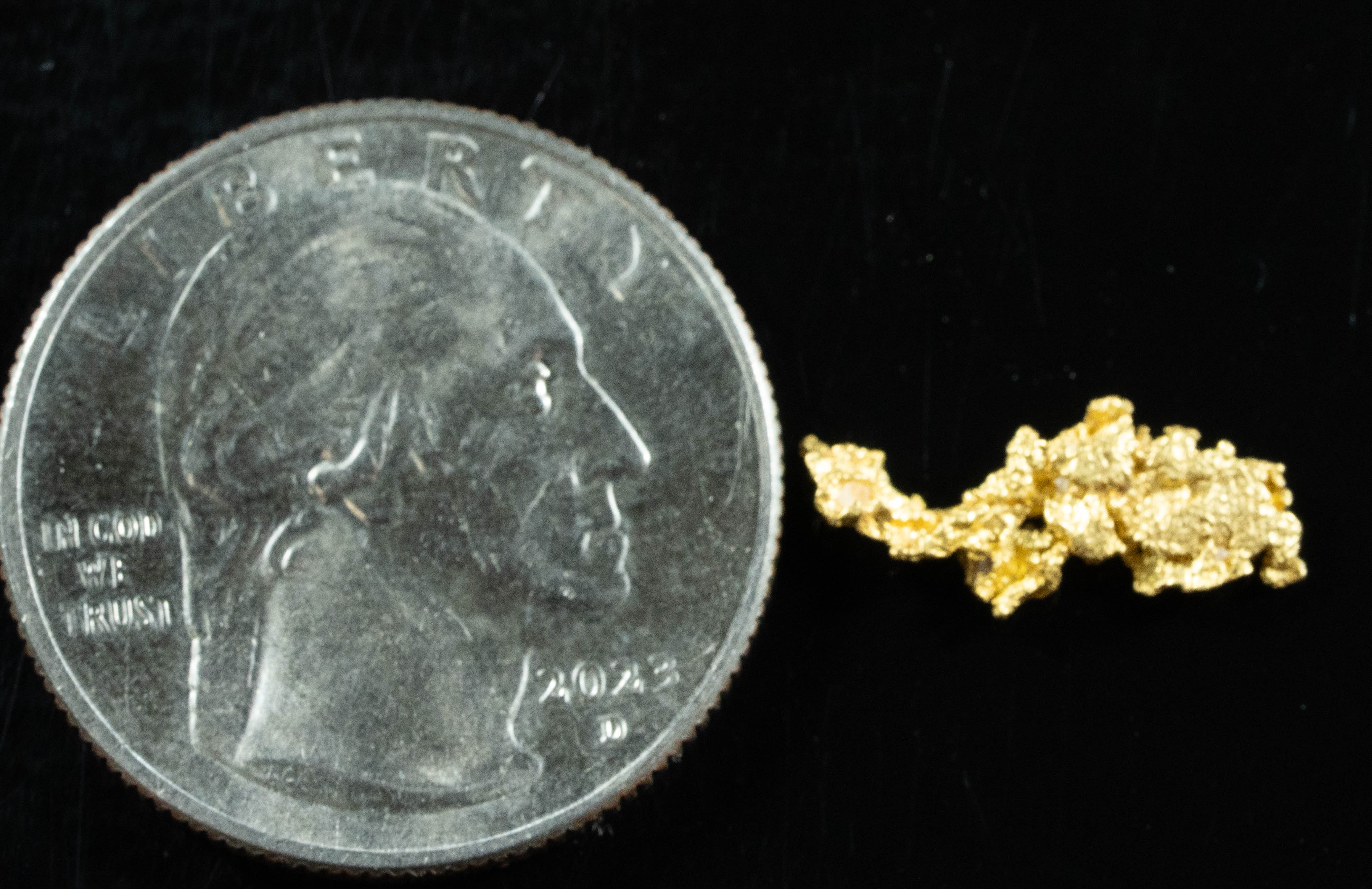 #845 Natural Gold Nugget Australian .67 Grams Genuine