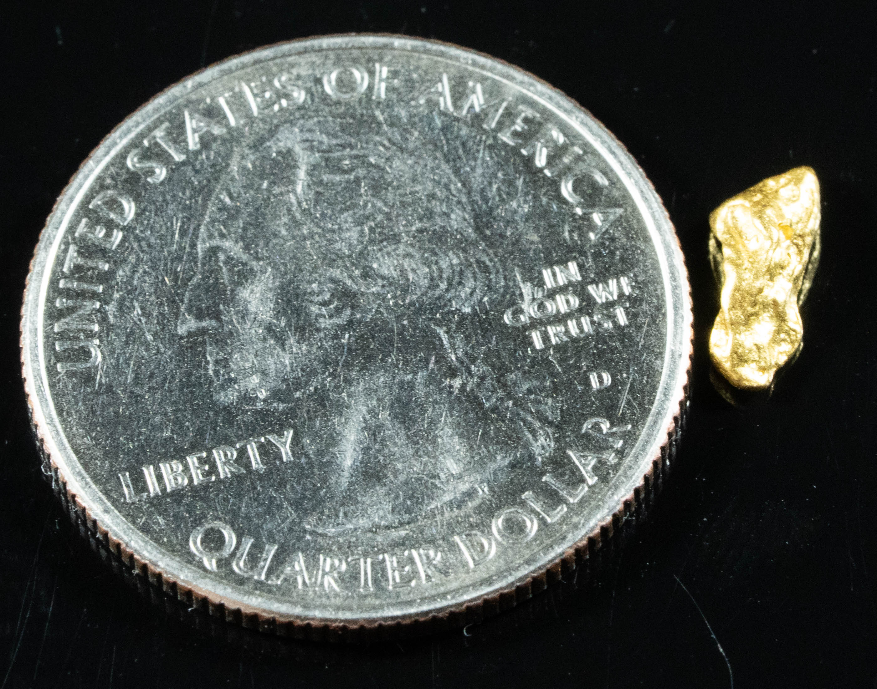 #882 Natural Gold Nugget Australian .57 Grams Genuine