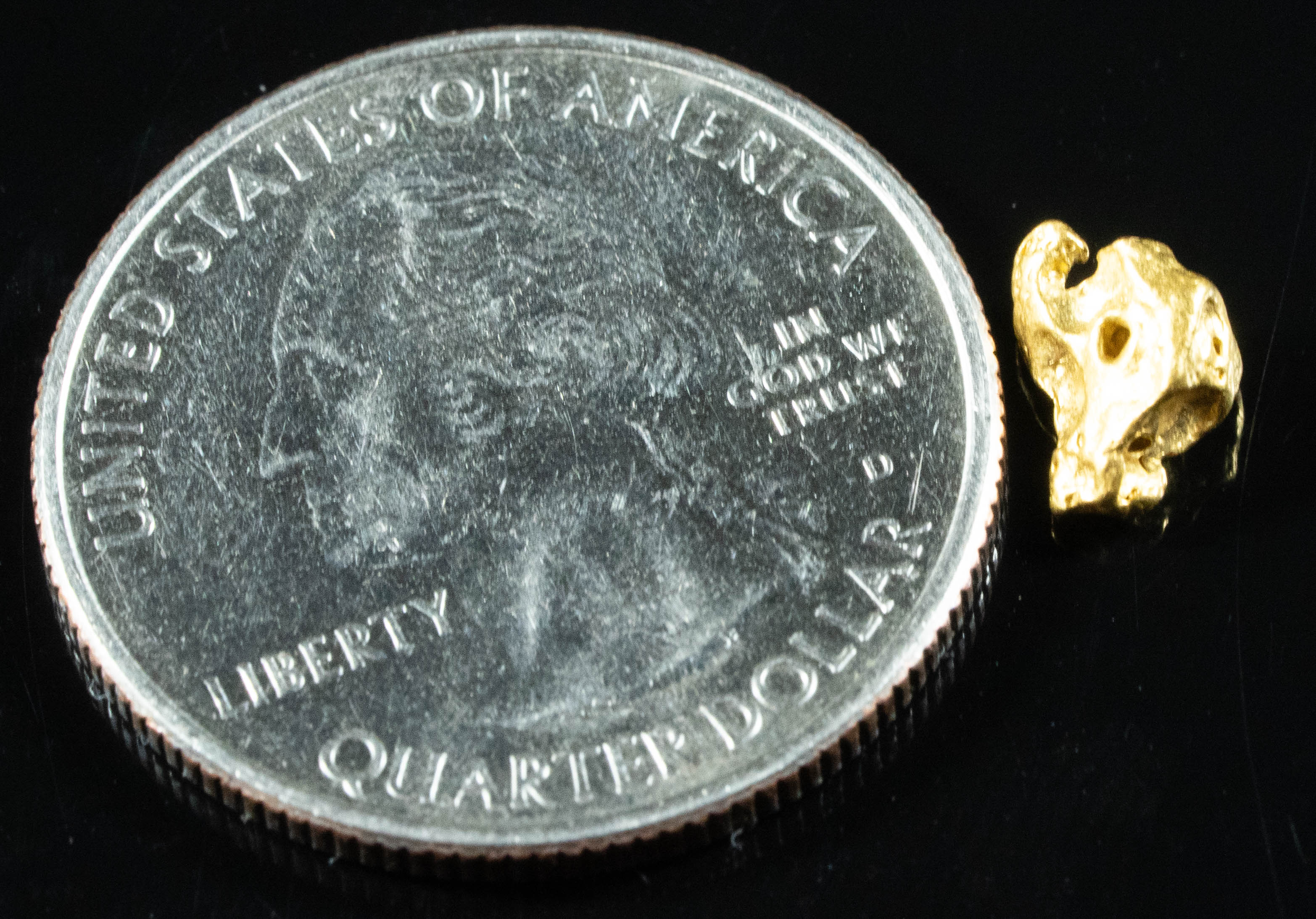 #883 Natural Gold Nugget Australian .77 Grams Genuine