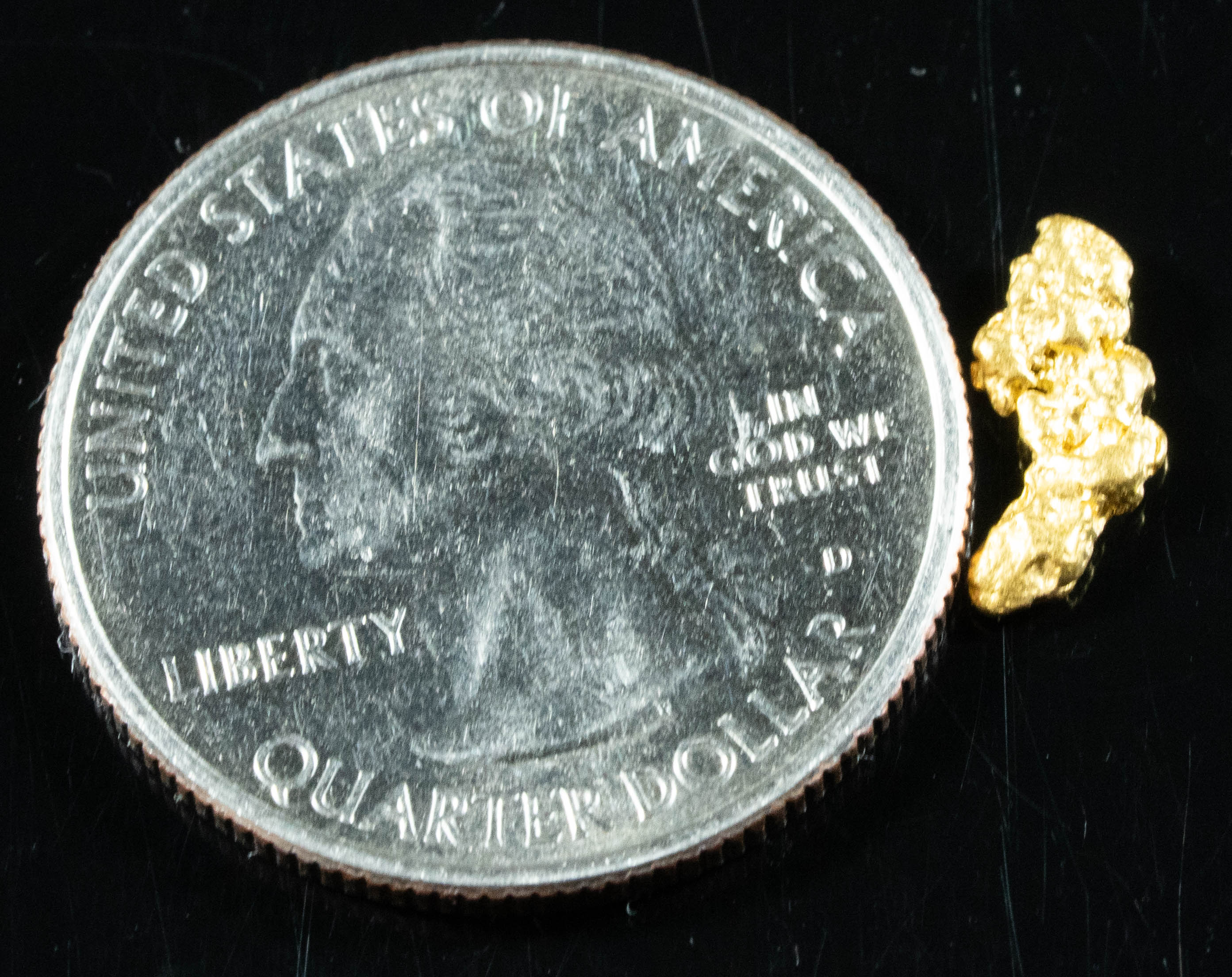 #885 Natural Gold Nugget Australian .53 Grams Genuine