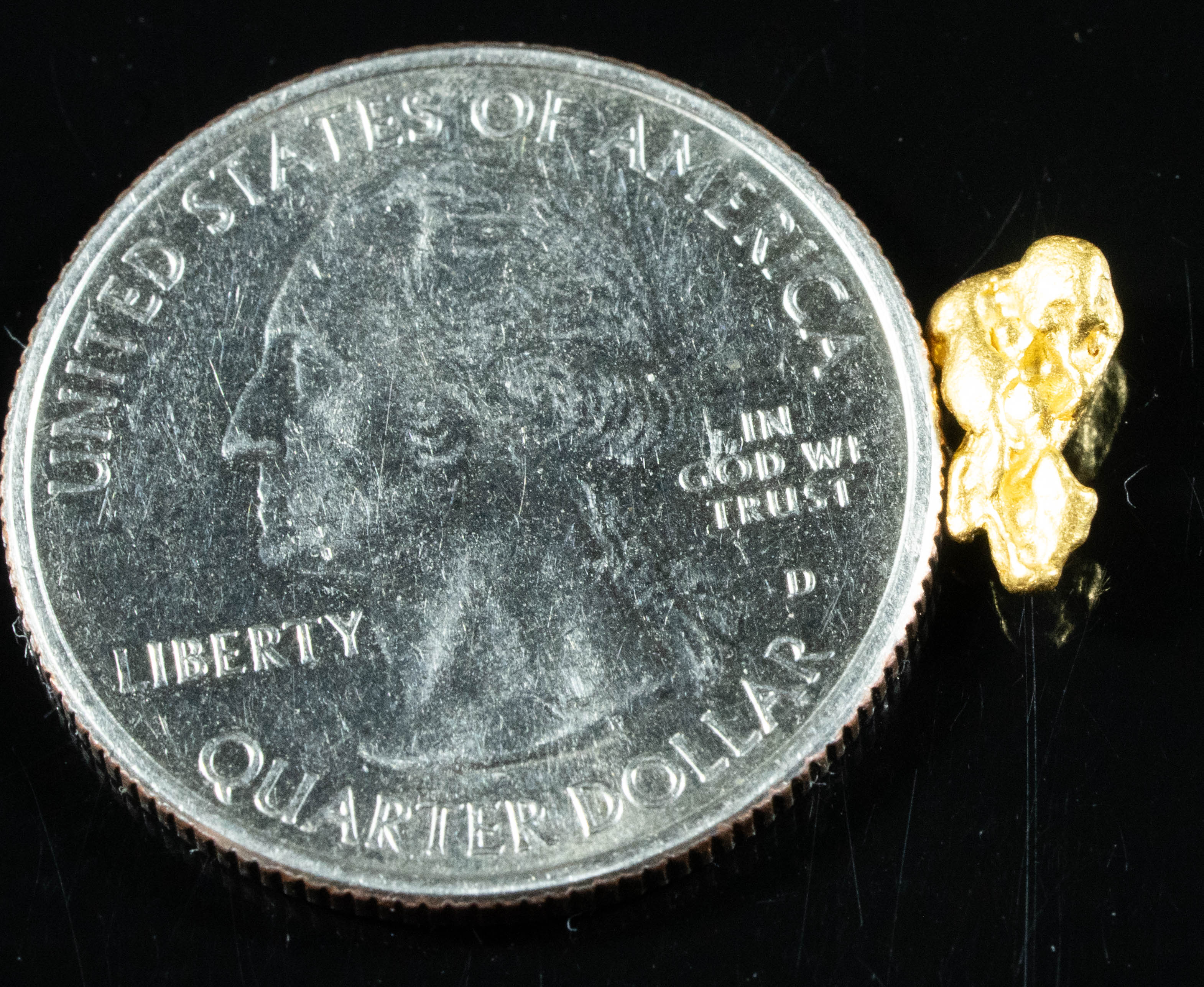 #889 Natural Gold Nugget Australian .89 Grams Genuine