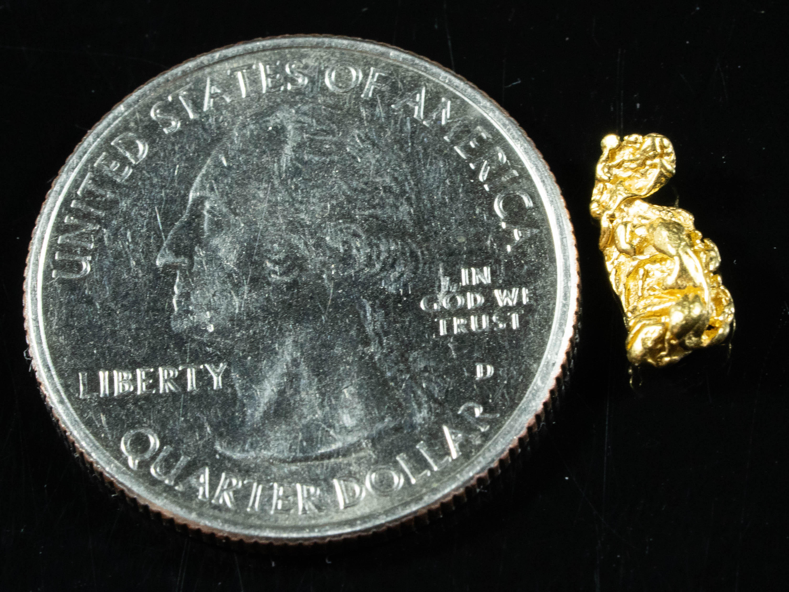 #6 Alaskan BC Natural Gold Nugget .61 Grams Genuine