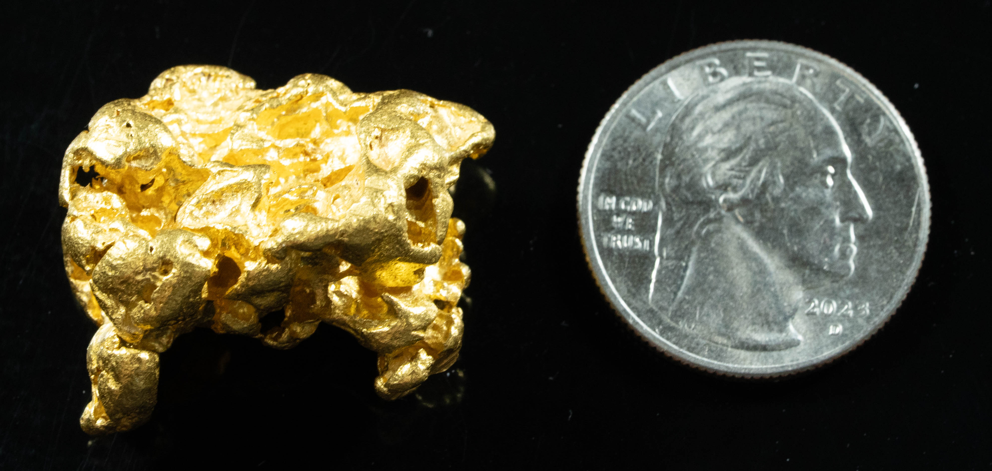 #1203 Natural Gold Nugget Australian 40.60 Grams Genuine