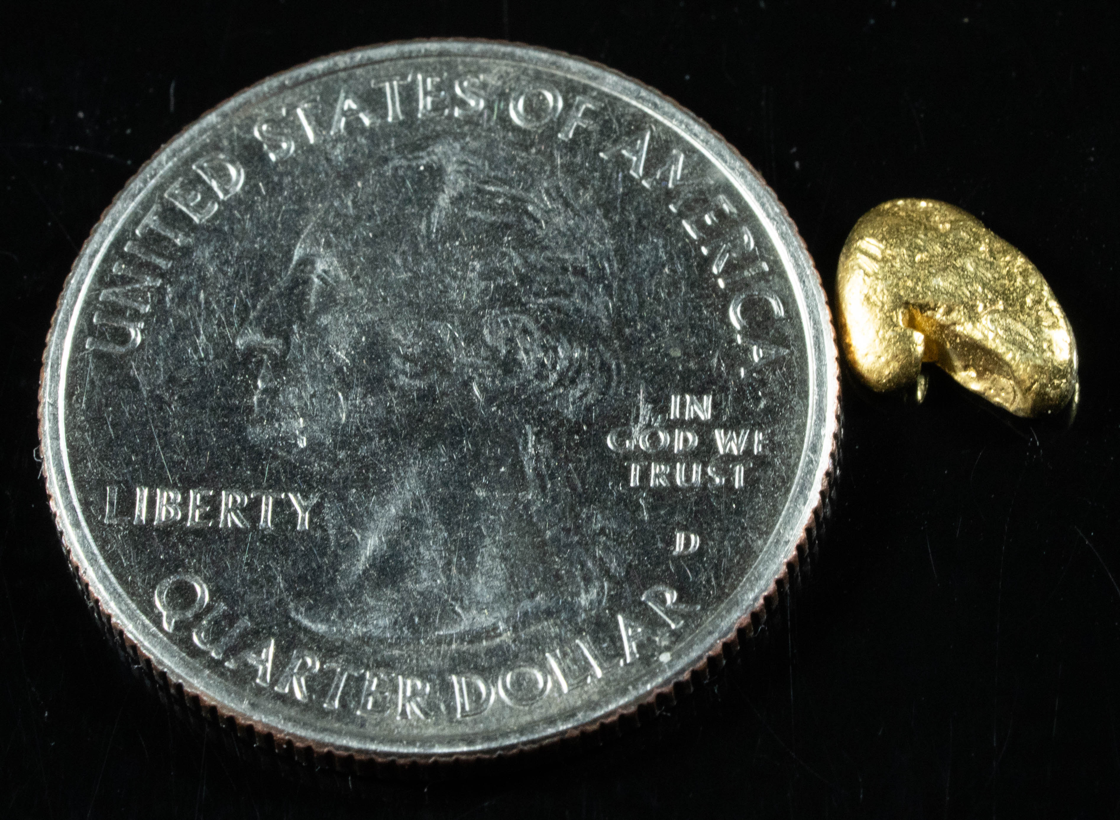 #106 Alaskan BC Natural Gold Nugget .74 Grams Genuine