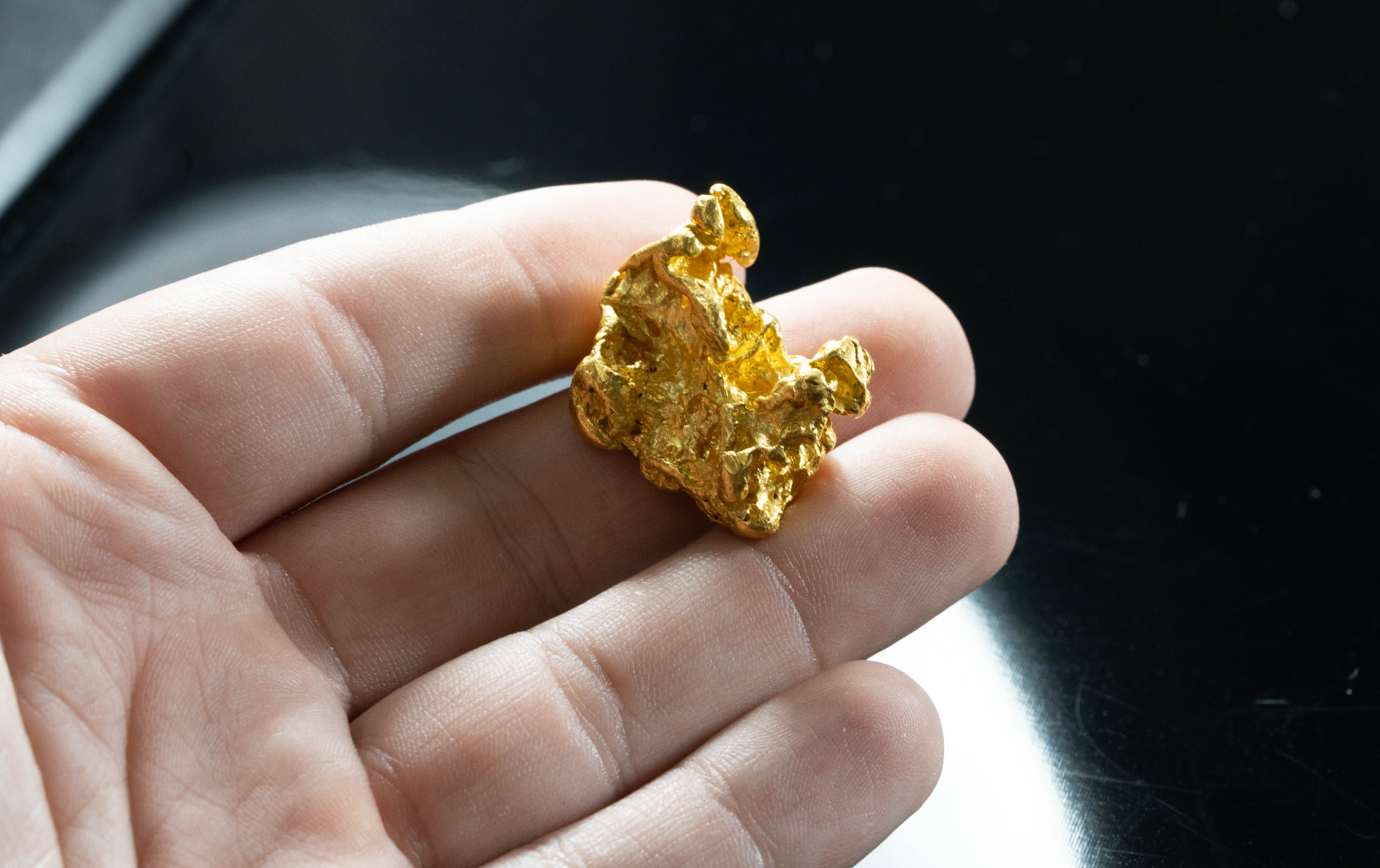 #1203 Natural Gold Nugget Australian 40.60 Grams Genuine