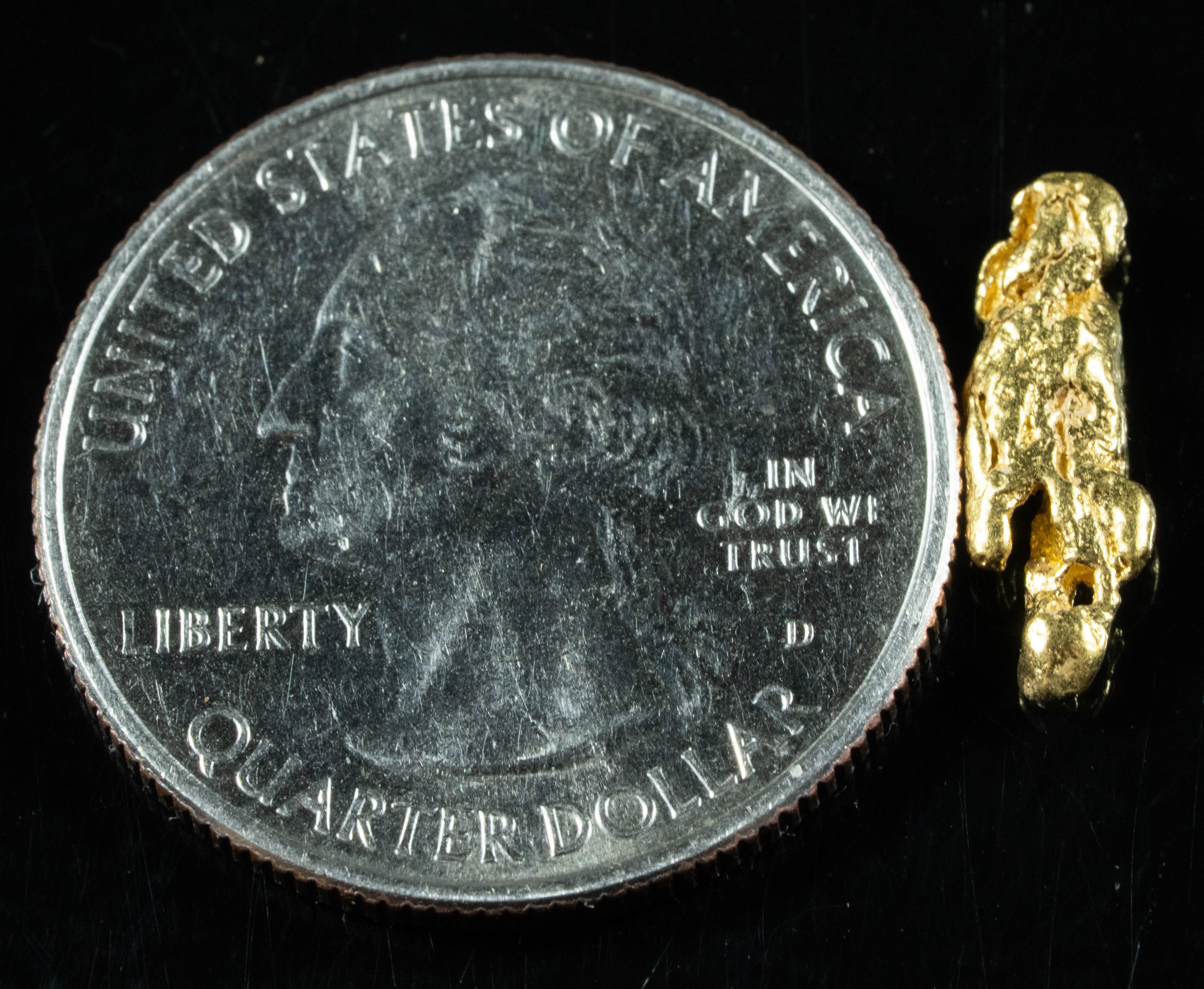 #118 Alaskan BC Natural Gold Nugget 1.02 Grams Genuine