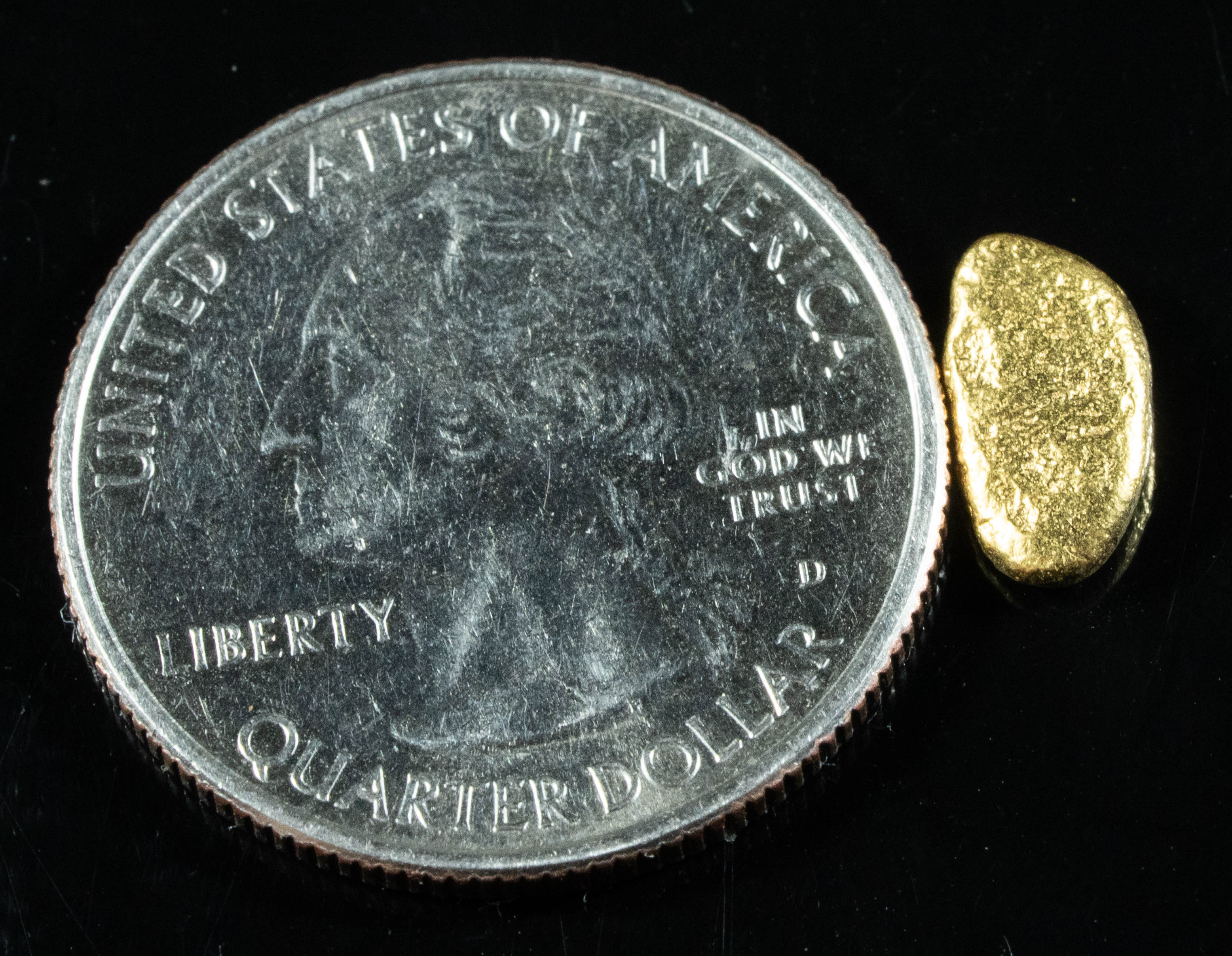 #123 Alaskan BC Natural Gold Nugget 1.30 Grams Genuine