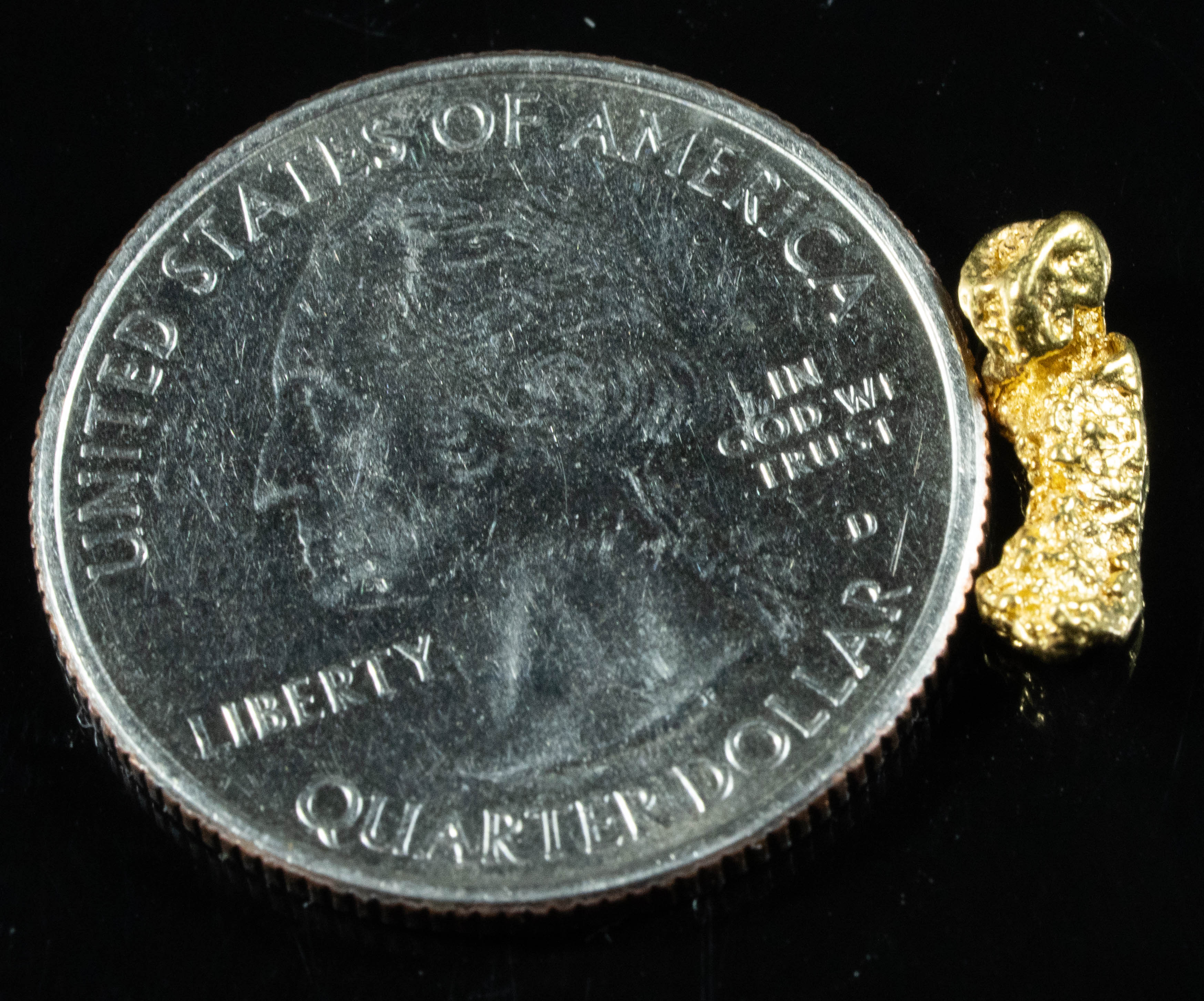 #128 Alaskan BC Natural Gold Nugget .91 Grams Genuine