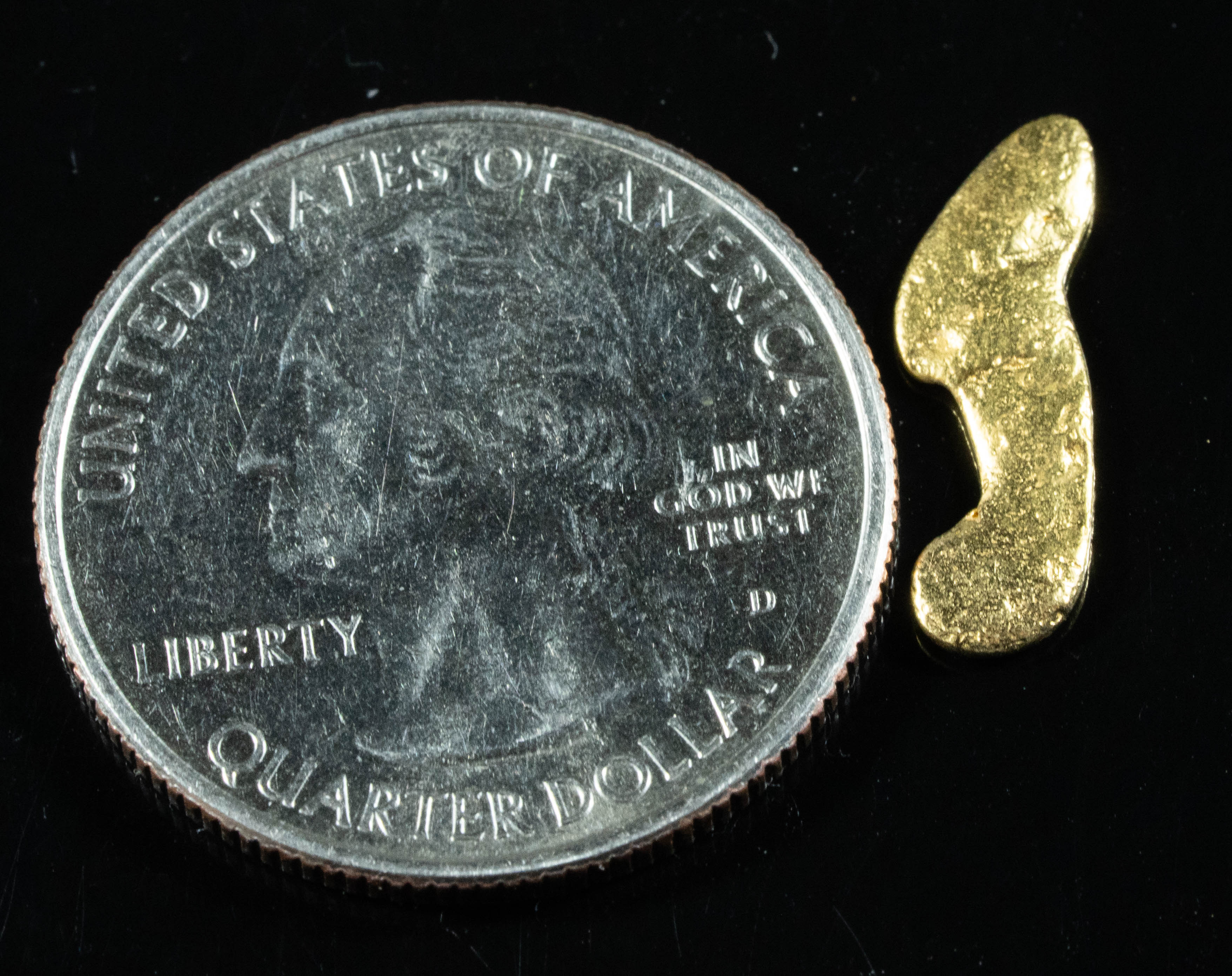 #155 Alaskan BC Natural Gold Nugget .90 Grams Genuine