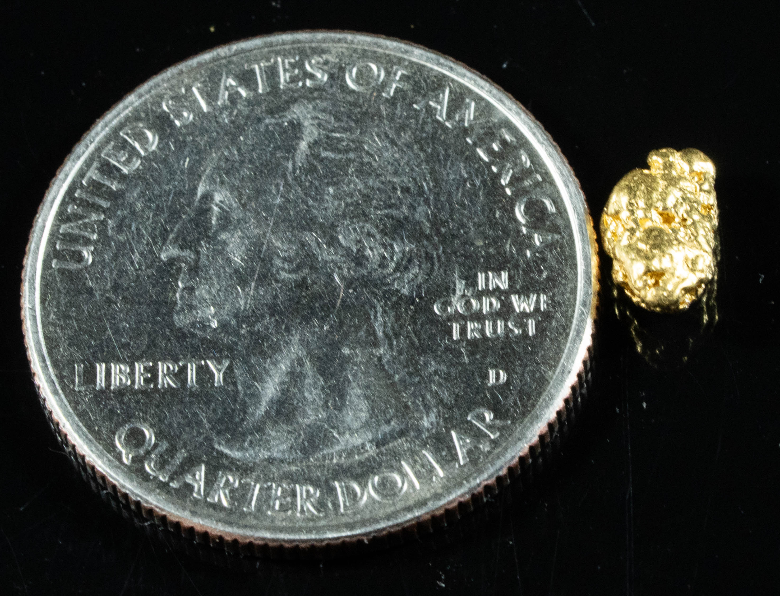 #163 Alaskan BC Natural Gold Nugget .91 Grams Genuine