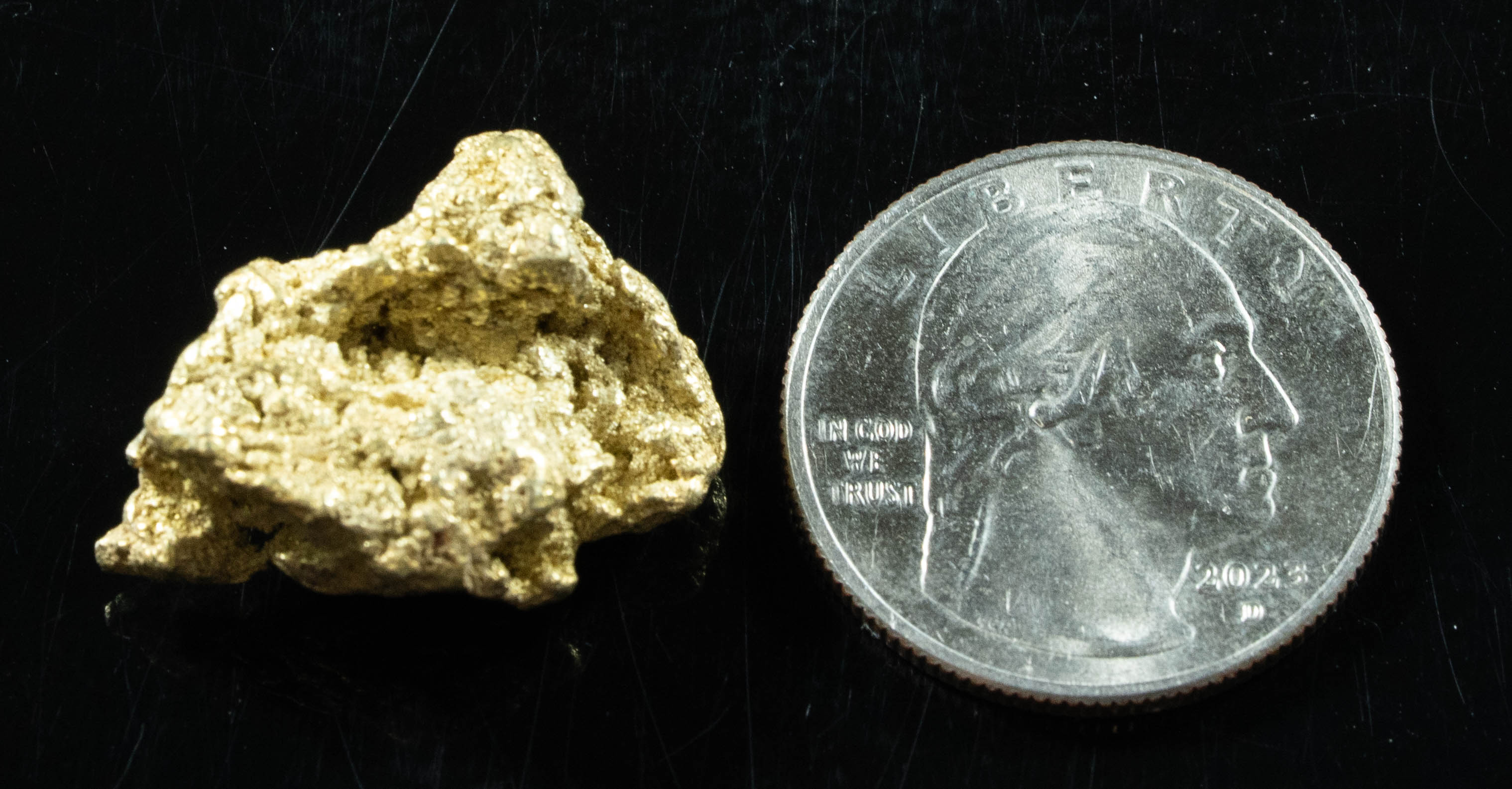 #368 Alaskan BC Natural Gold Nugget 15.46 Grams Genuine