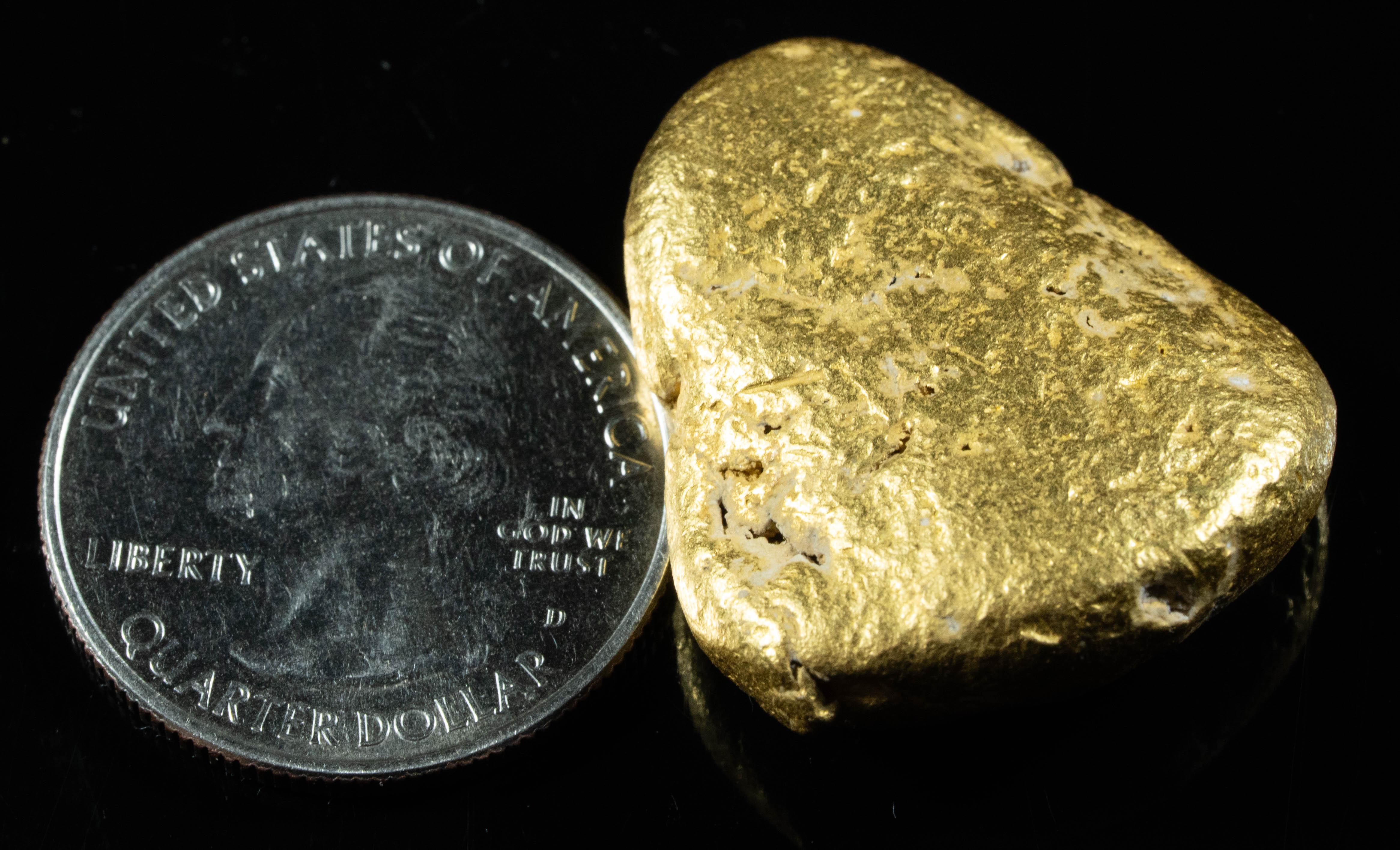 #1202 Natural Gold Nugget Australian 48.68 Grams Genuine