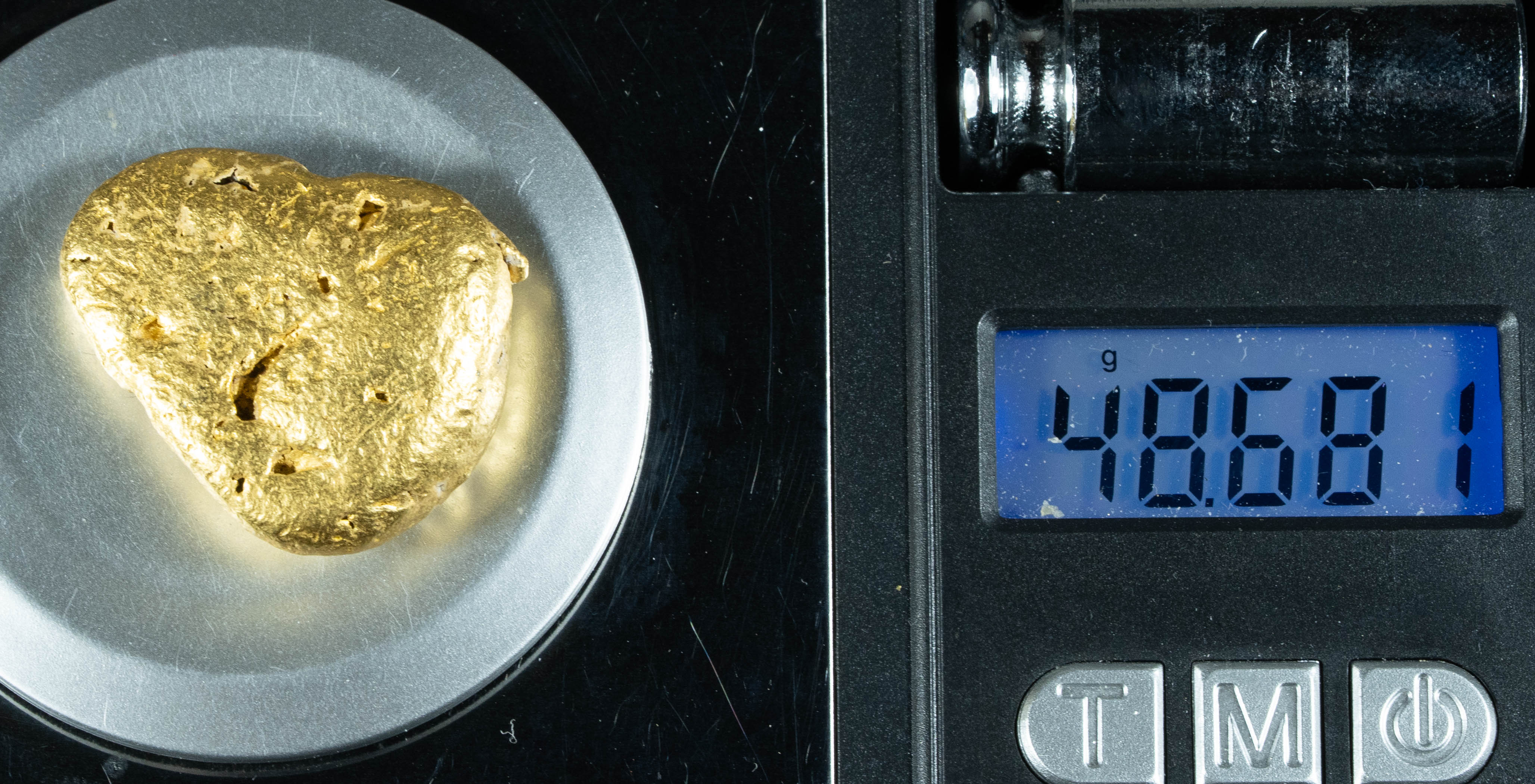 #1202 Natural Gold Nugget Australian 48.68 Grams Genuine