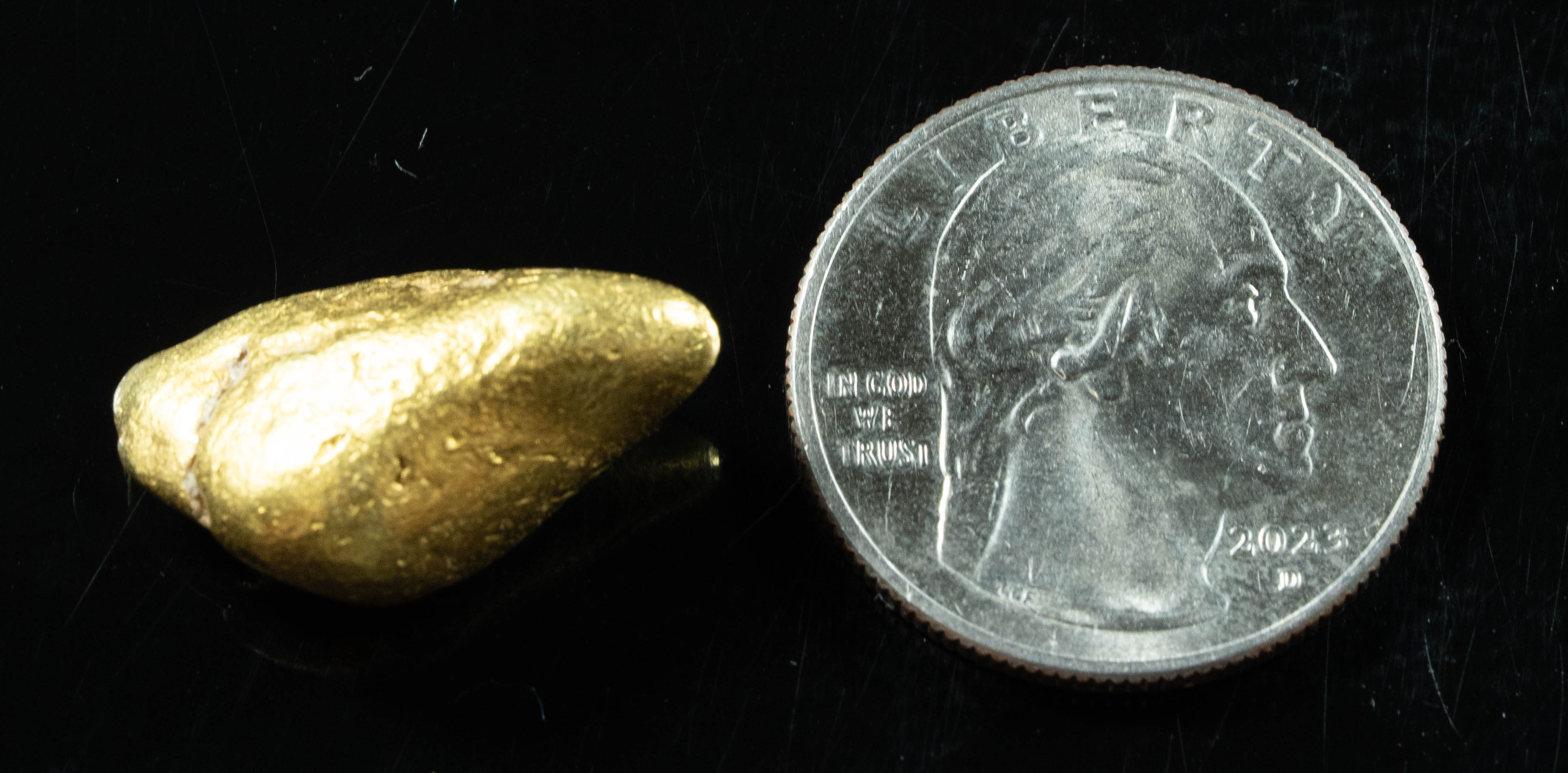 #374 Alaskan BC Natural Gold Nugget 16.70 Grams Genuine