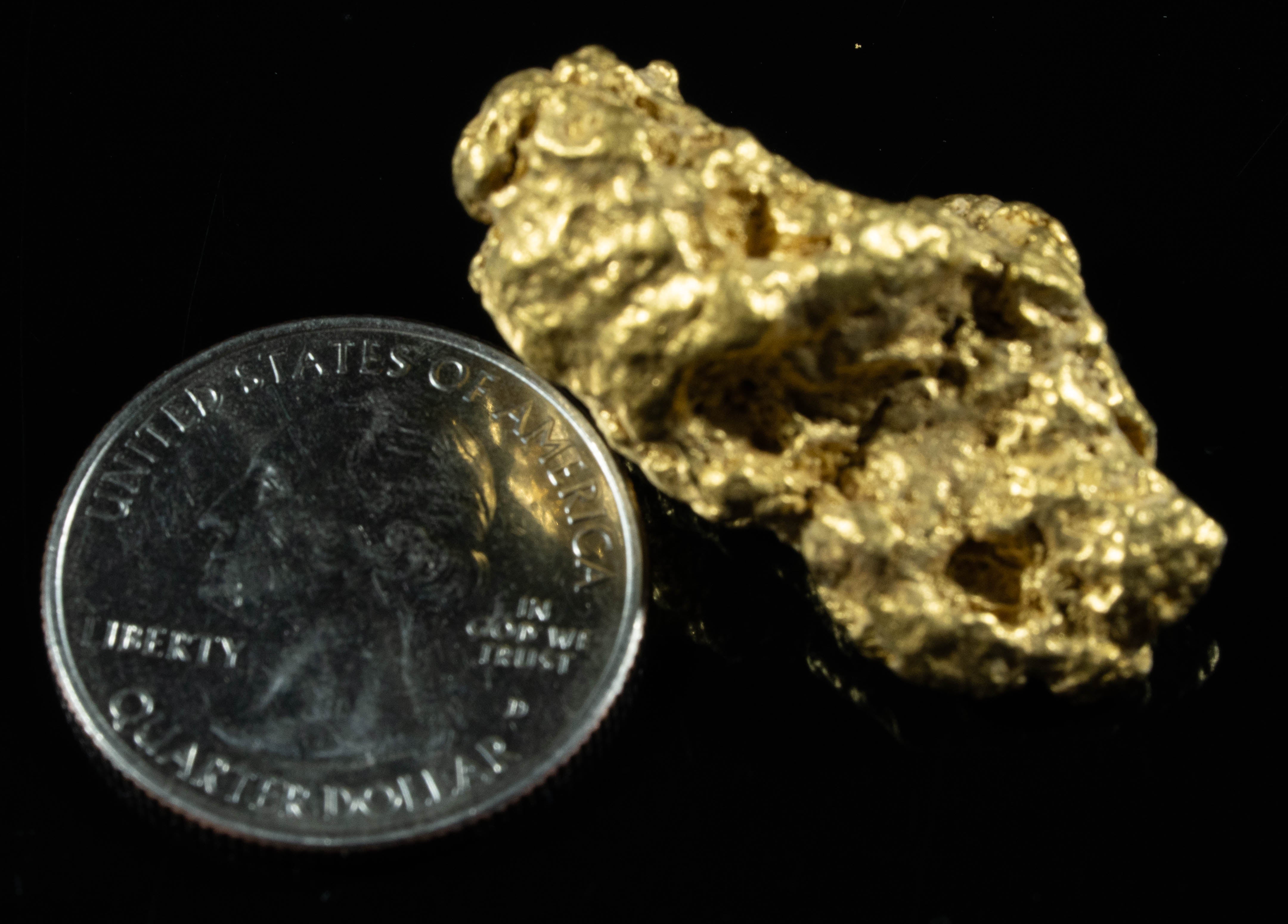 #1214 Natural Gold Nugget Australian 29.66 Grams Genuine