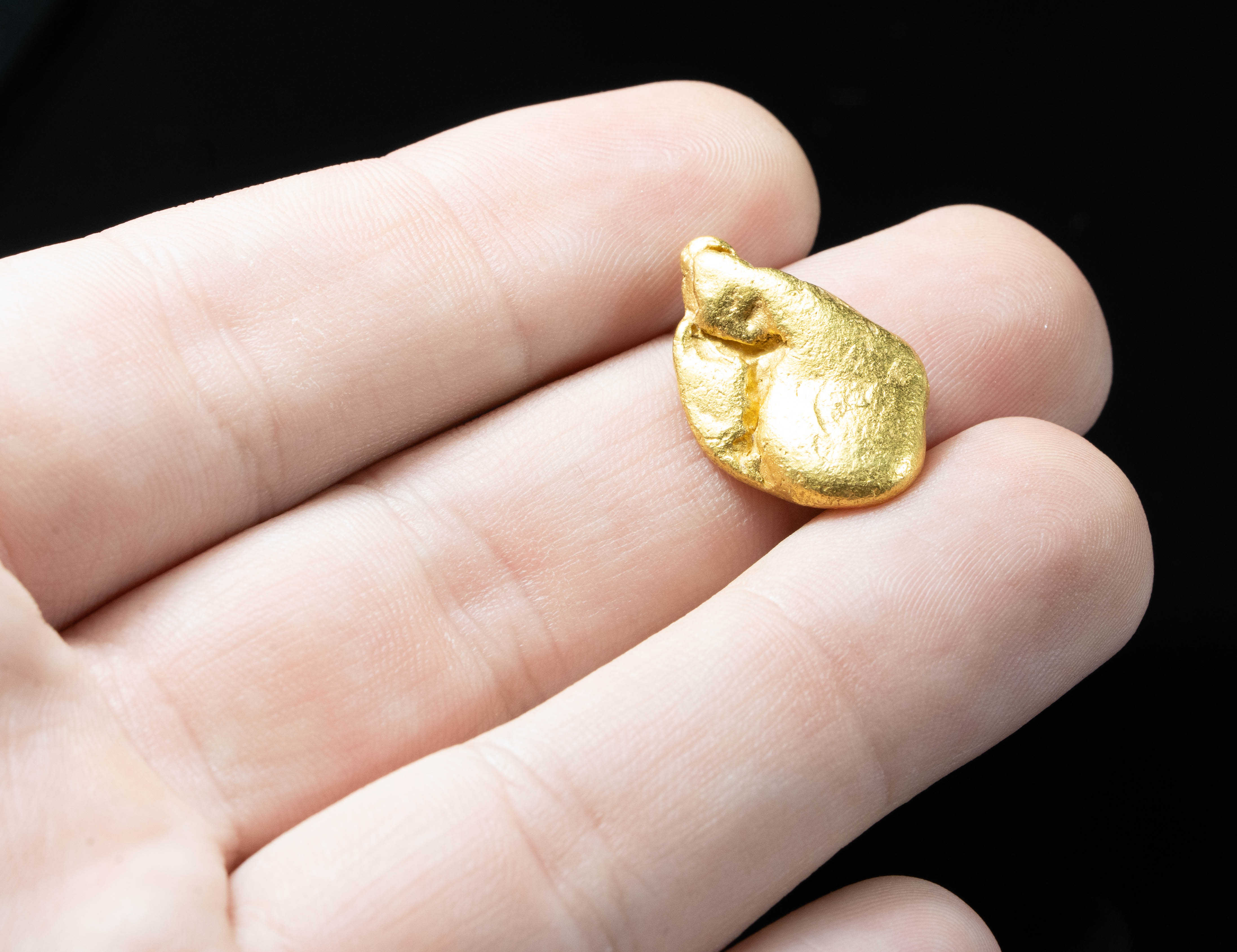 #378 Alaskan BC Natural Gold Nugget 12.25 Grams Genuine