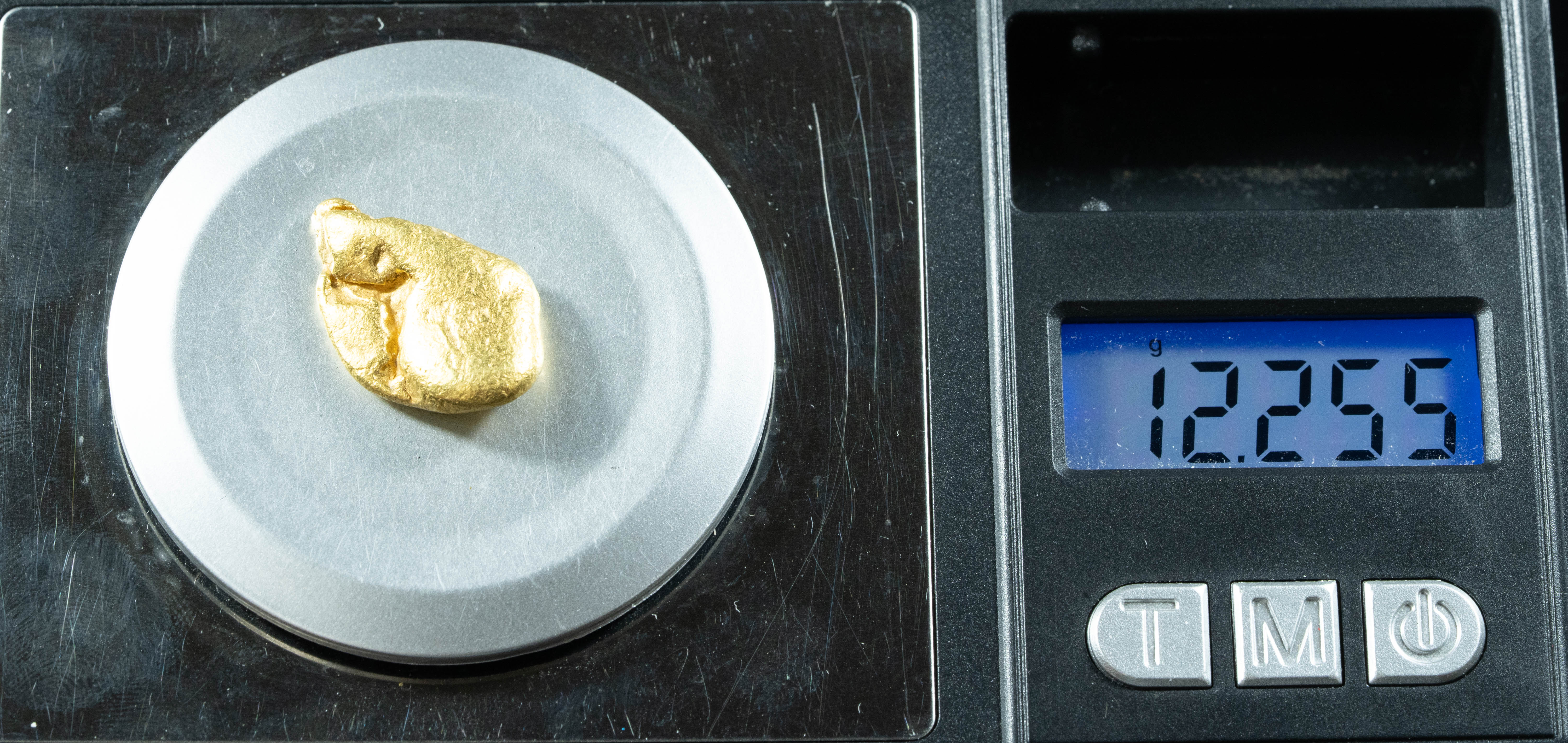 #378 Alaskan BC Natural Gold Nugget 12.25 Grams Genuine