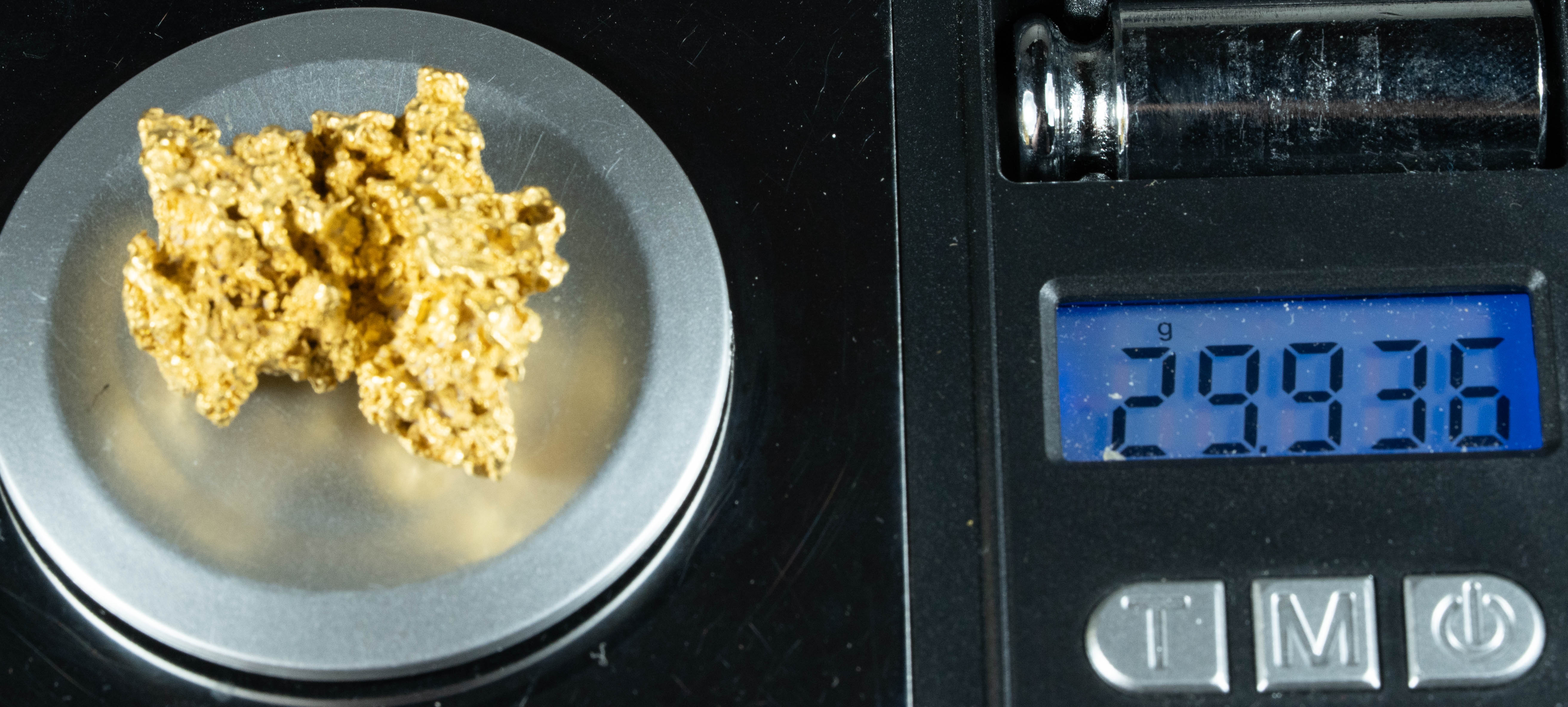#1216 Natural Gold Nugget Australian 29.93 Grams Genuine