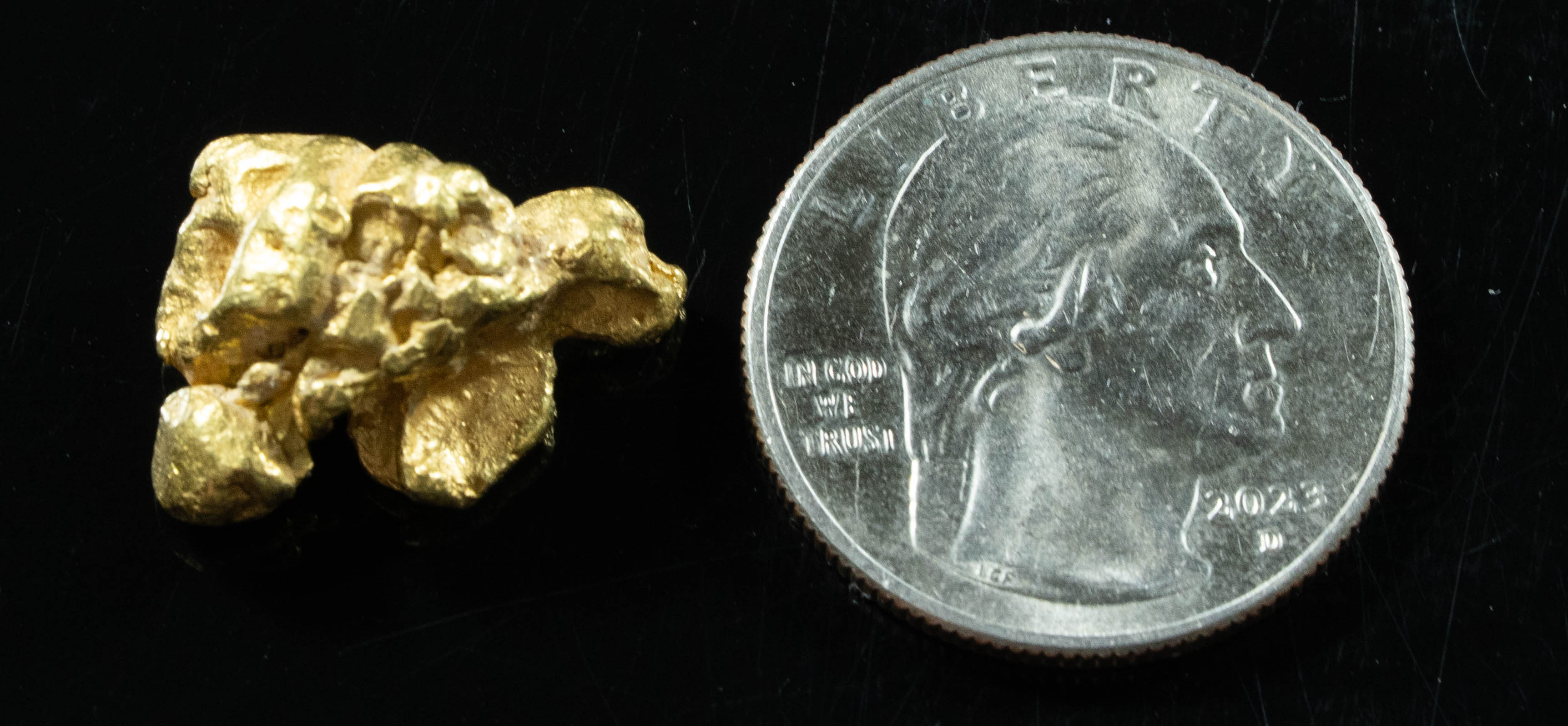 #382 Alaskan BC Natural Gold Nugget 11.44 Grams Genuine