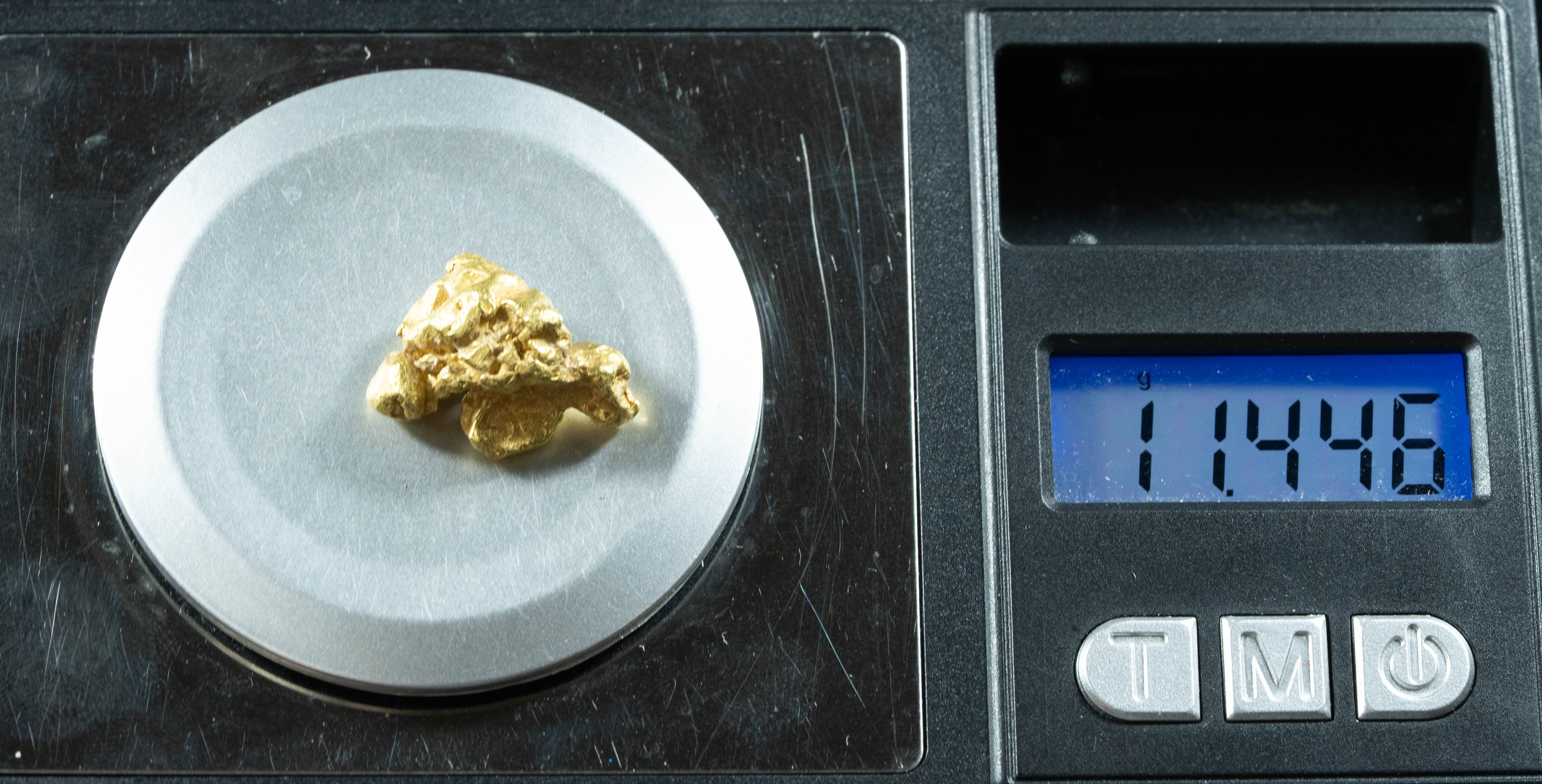 #382 Alaskan BC Natural Gold Nugget 11.44 Grams Genuine