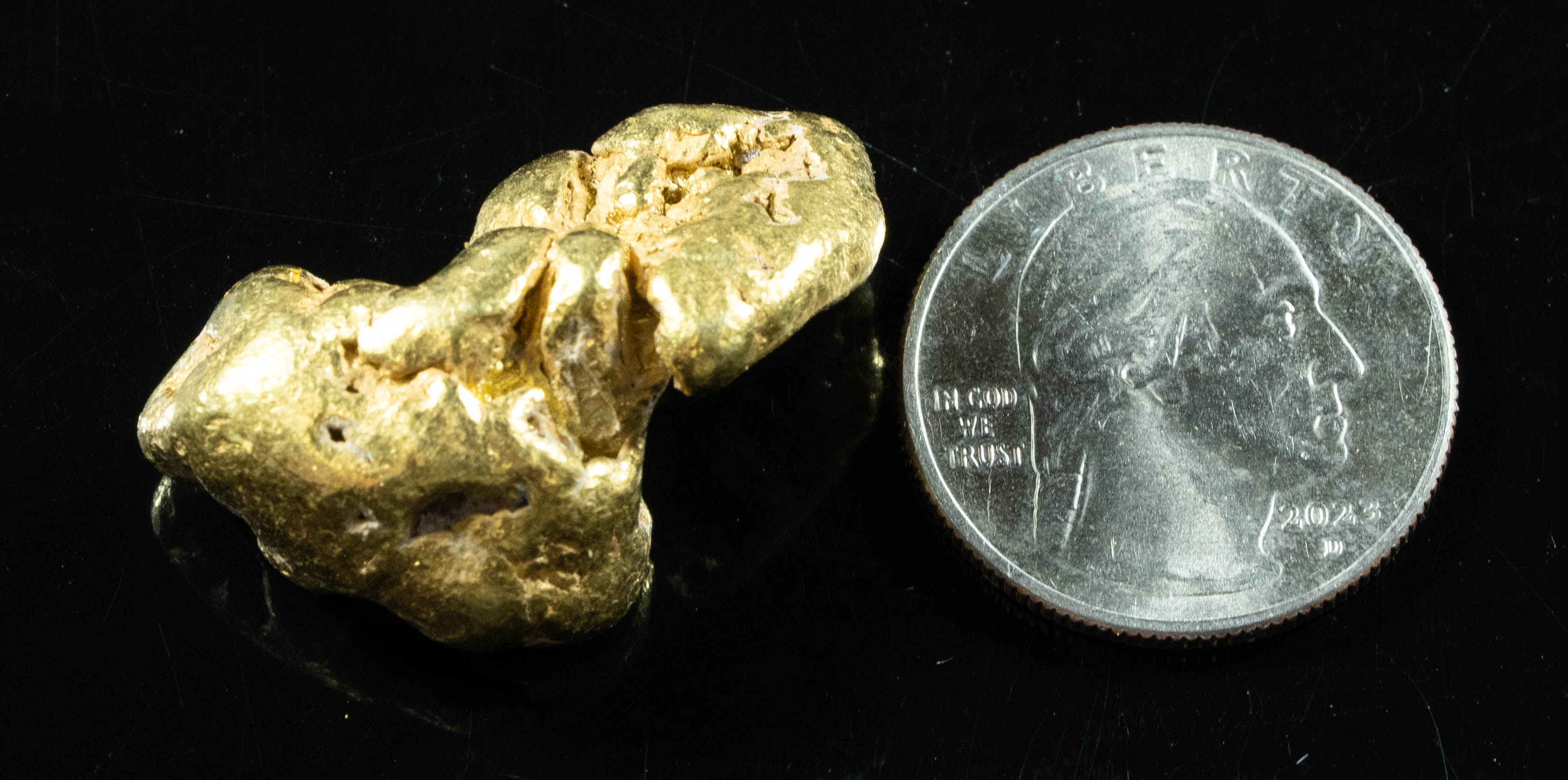 #541 Large Alaskan BC Gold Nugget 41.45 Grams Genuine