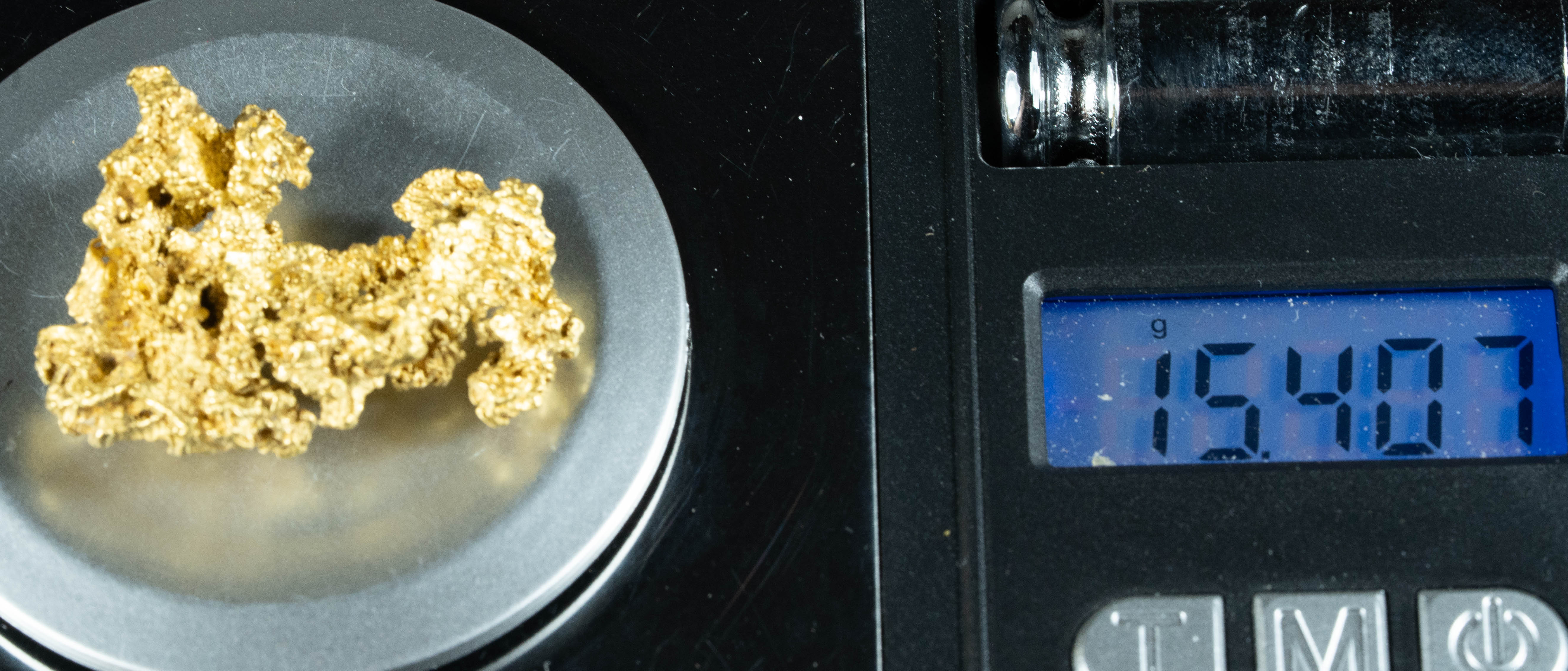 #1191 Natural Gold Nugget Australian 15.40 Grams Genuine