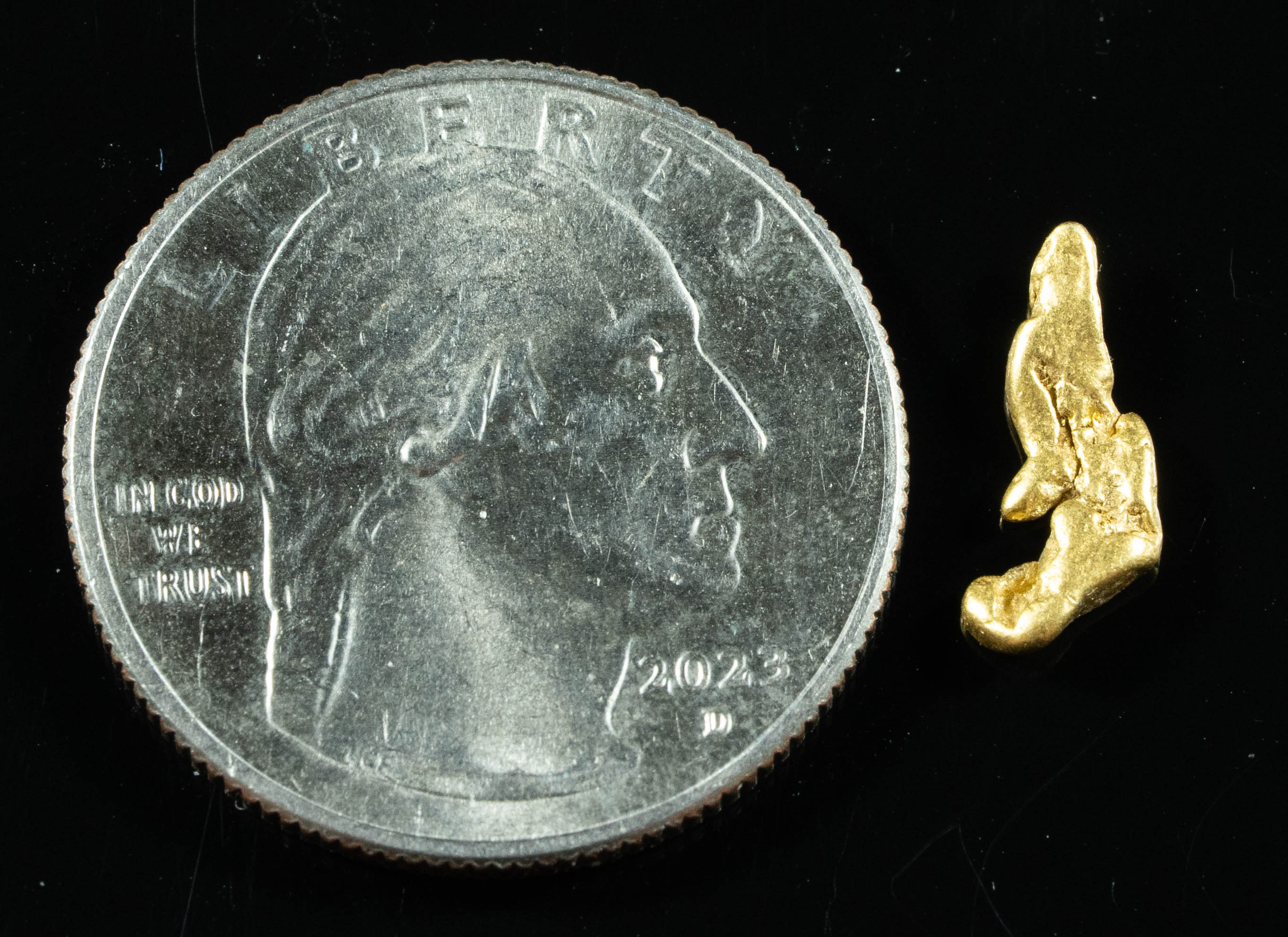 #12 Alaskan BC Natural Gold Nugget .54 Grams Genuine