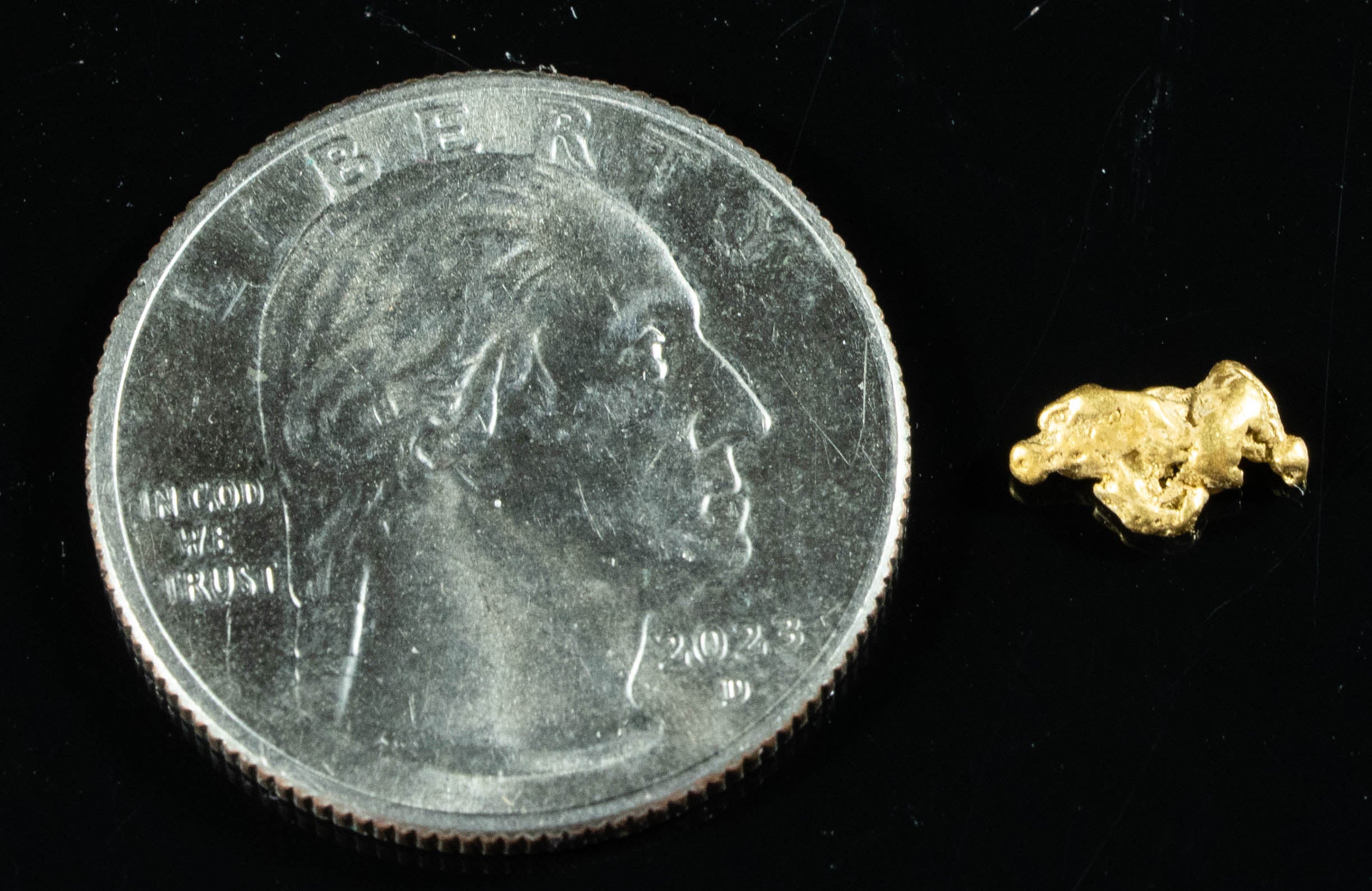 #21 Alaskan BC Natural Gold Nugget .46 Grams Genuine