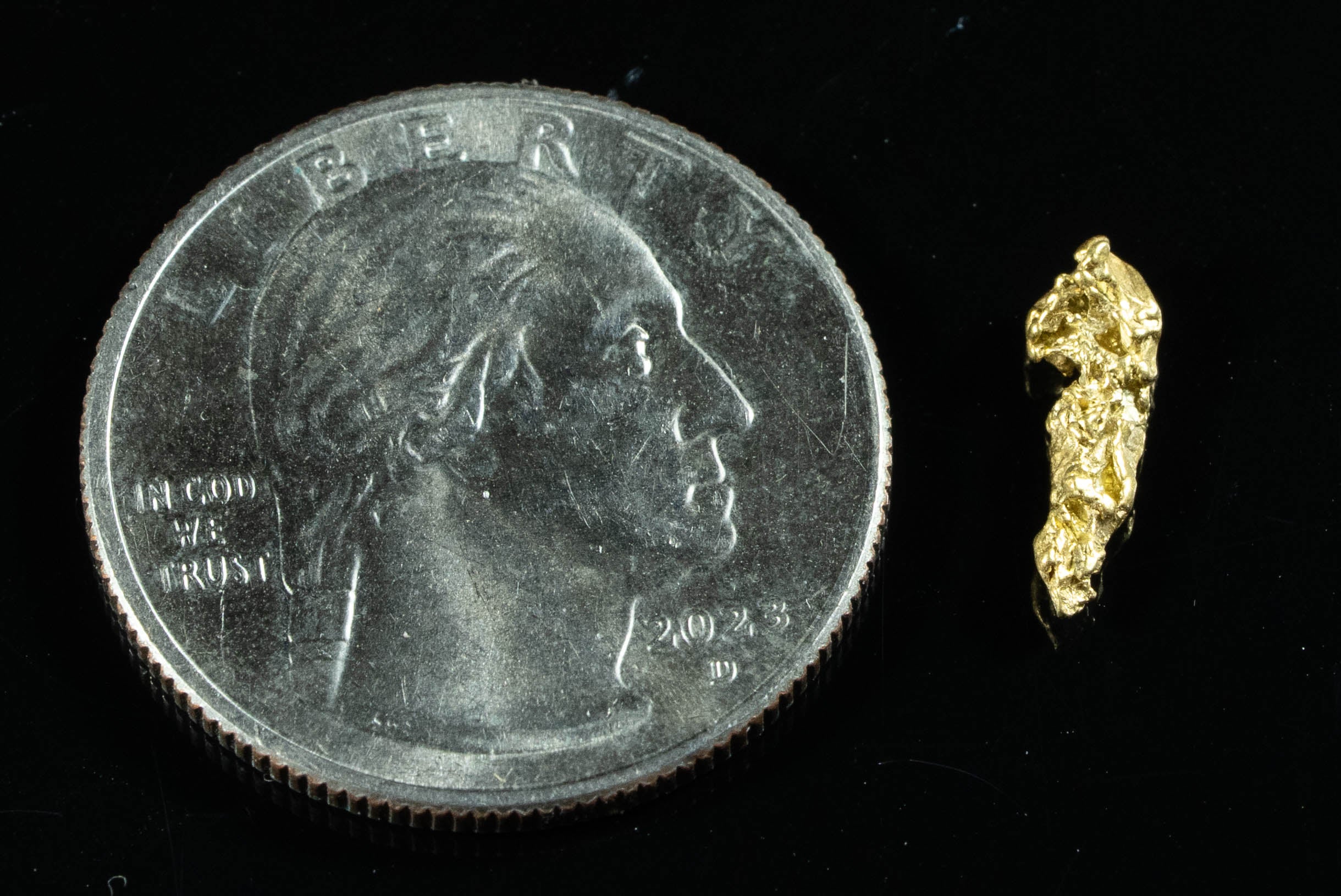 #36 Alaskan BC Natural Gold Nugget .45 Grams Genuine