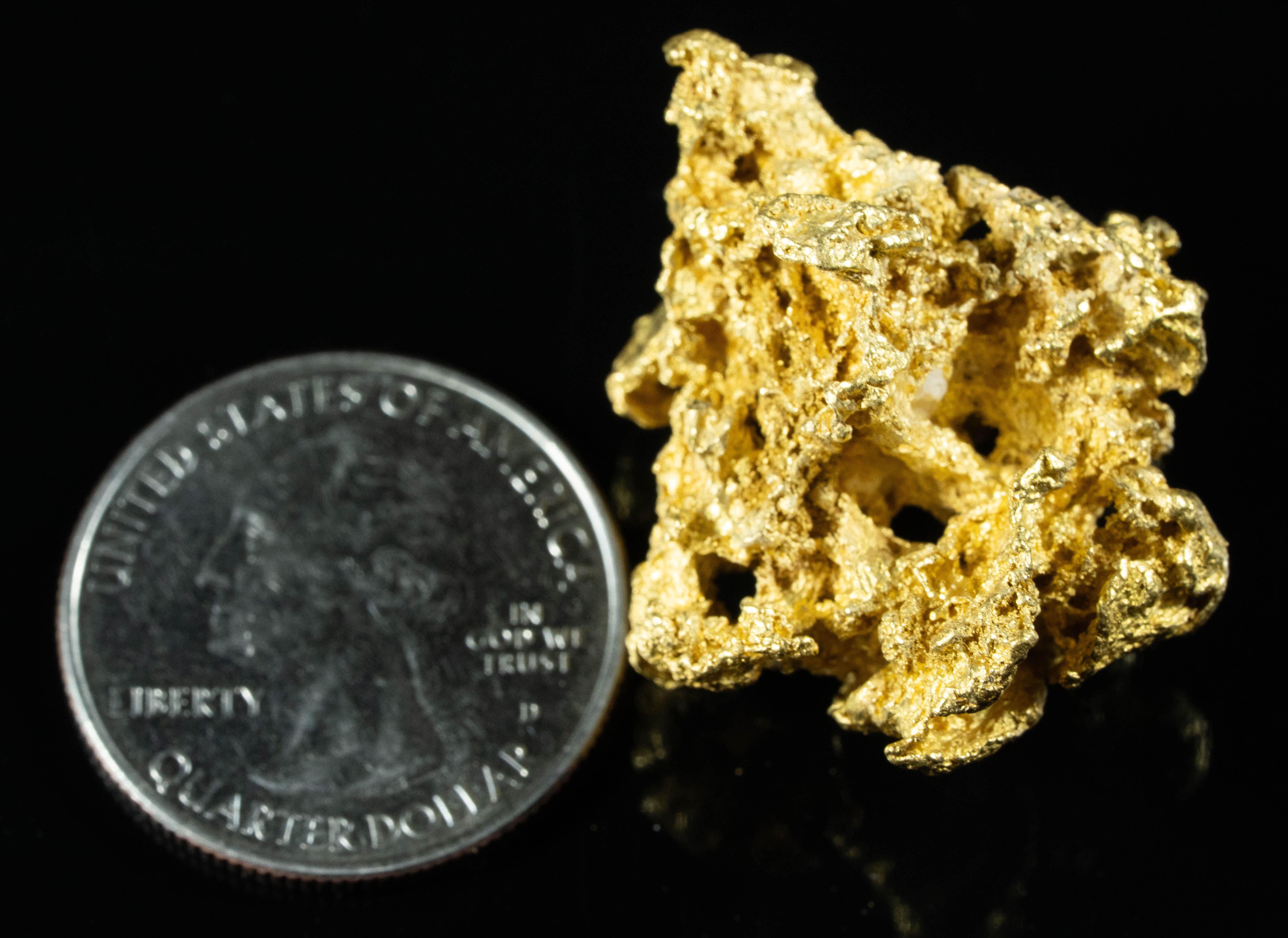 #1225 Natural Gold Nugget Australian 33.22 Grams Genuine