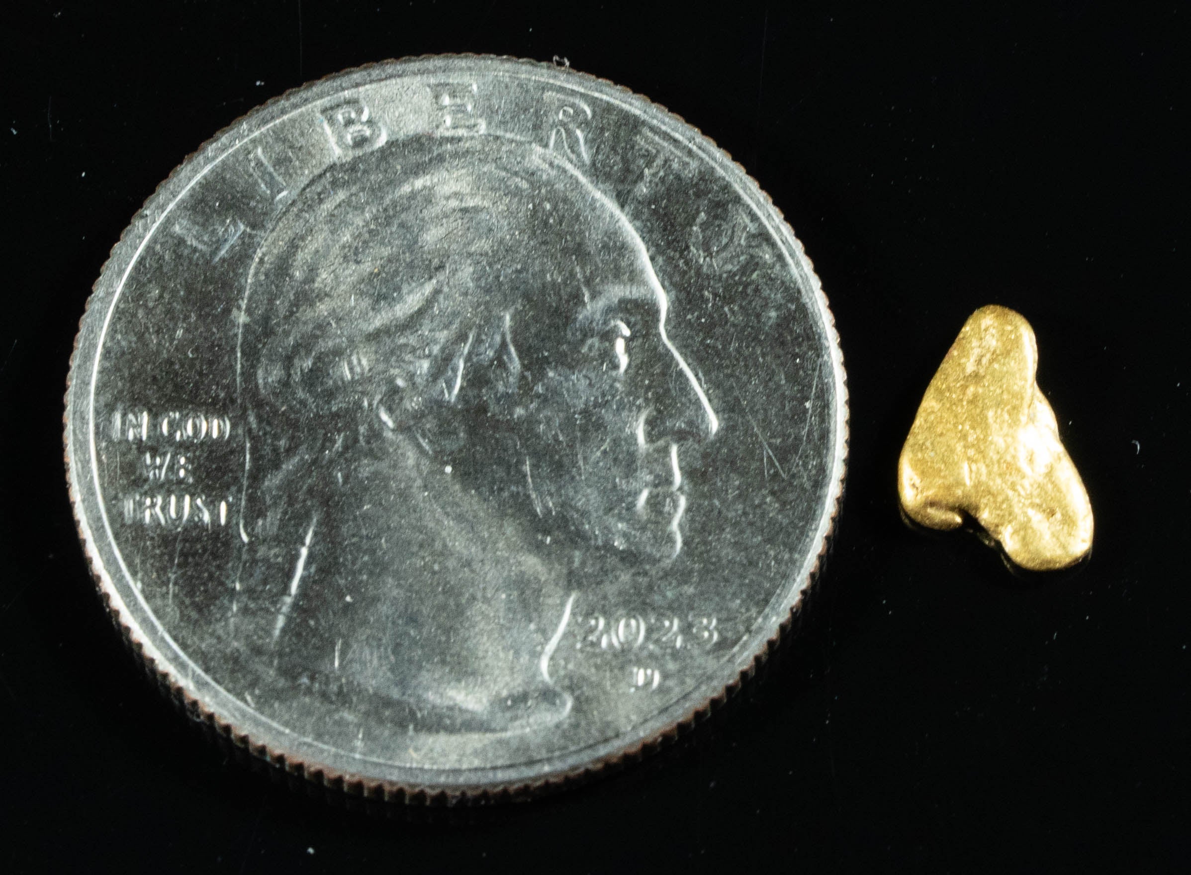 #55 Alaskan BC Natural Gold Nugget .45 Grams Genuine