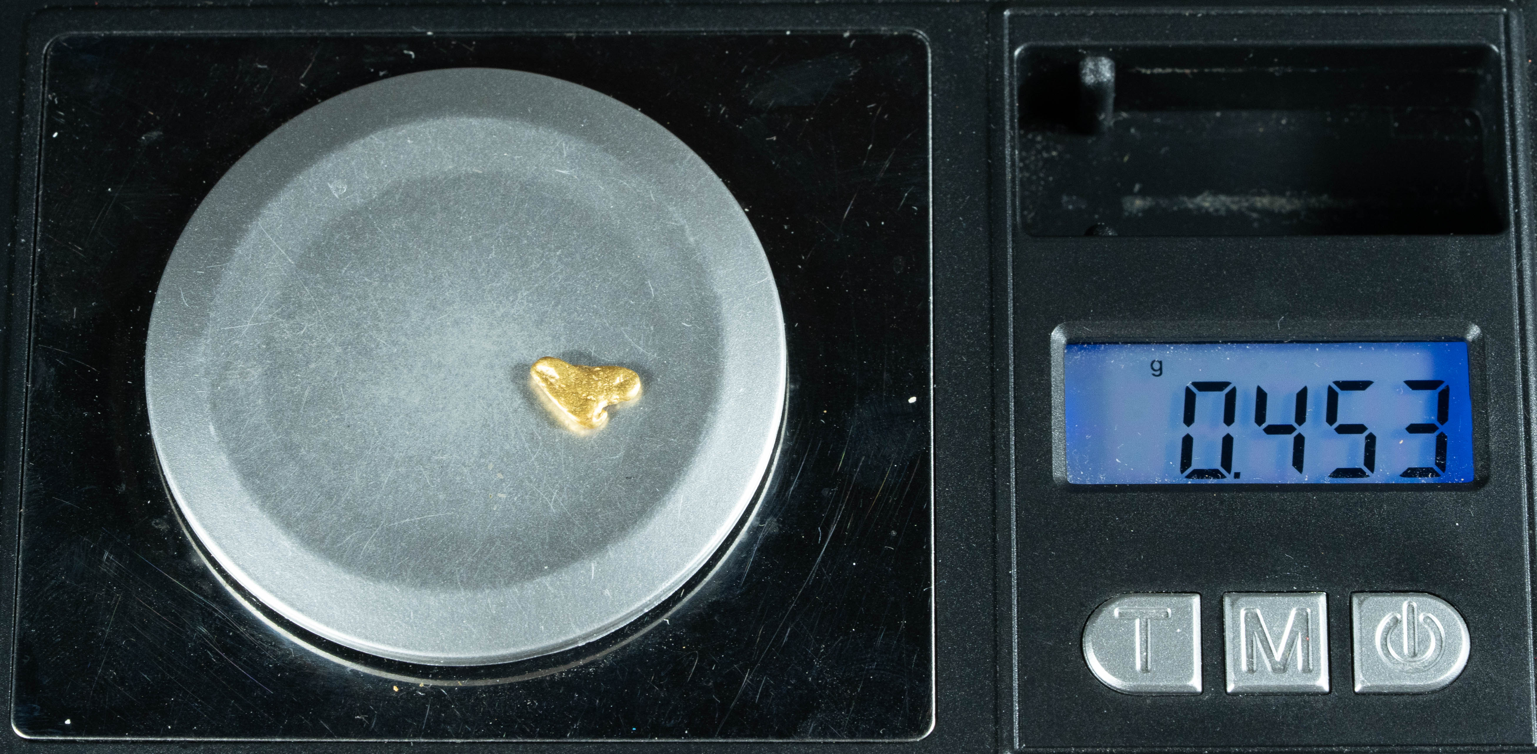 #55 Alaskan BC Natural Gold Nugget .45 Grams Genuine