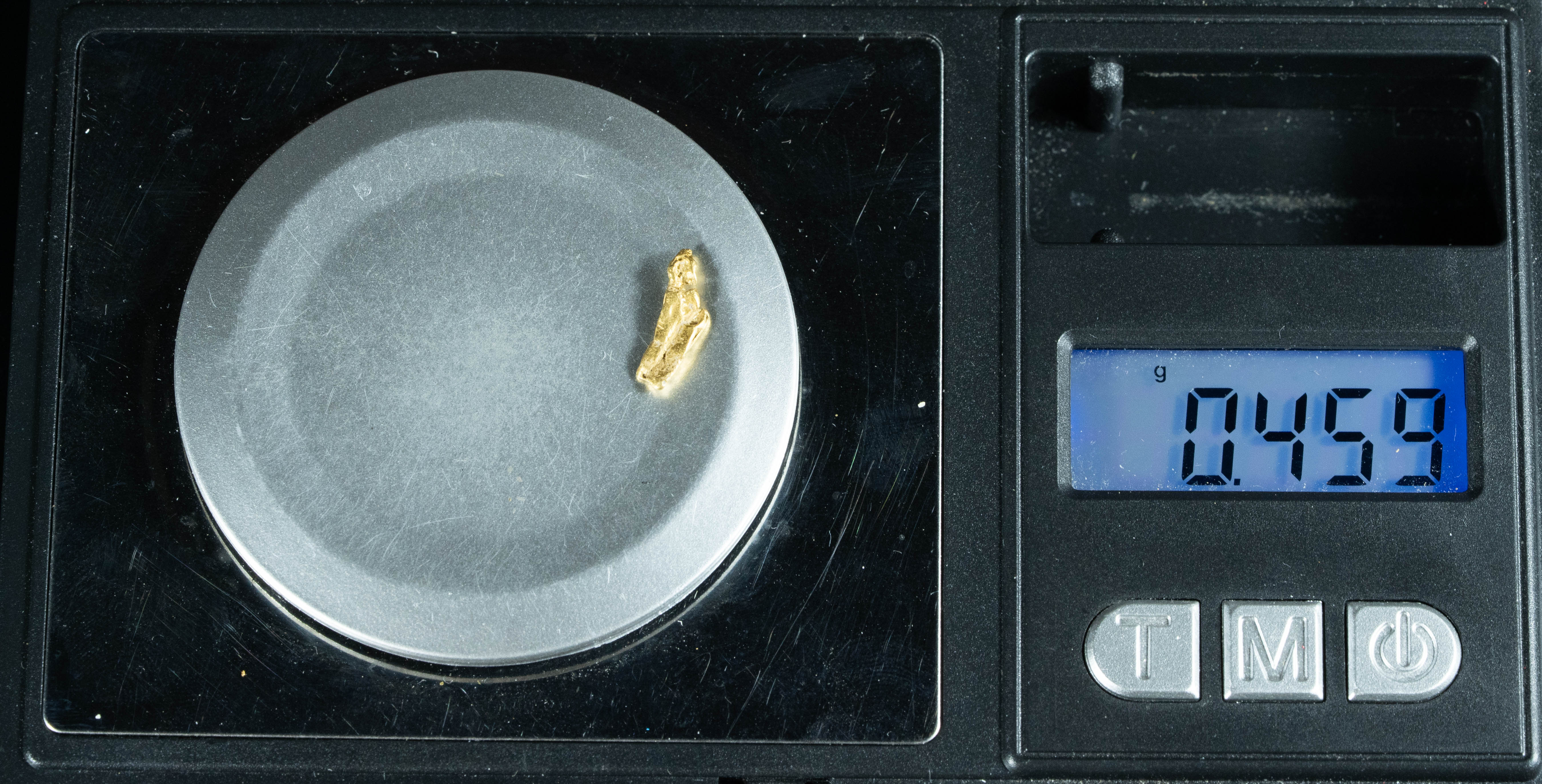 #123 Alaskan BC Natural Gold Nugget .45 Grams Genuine