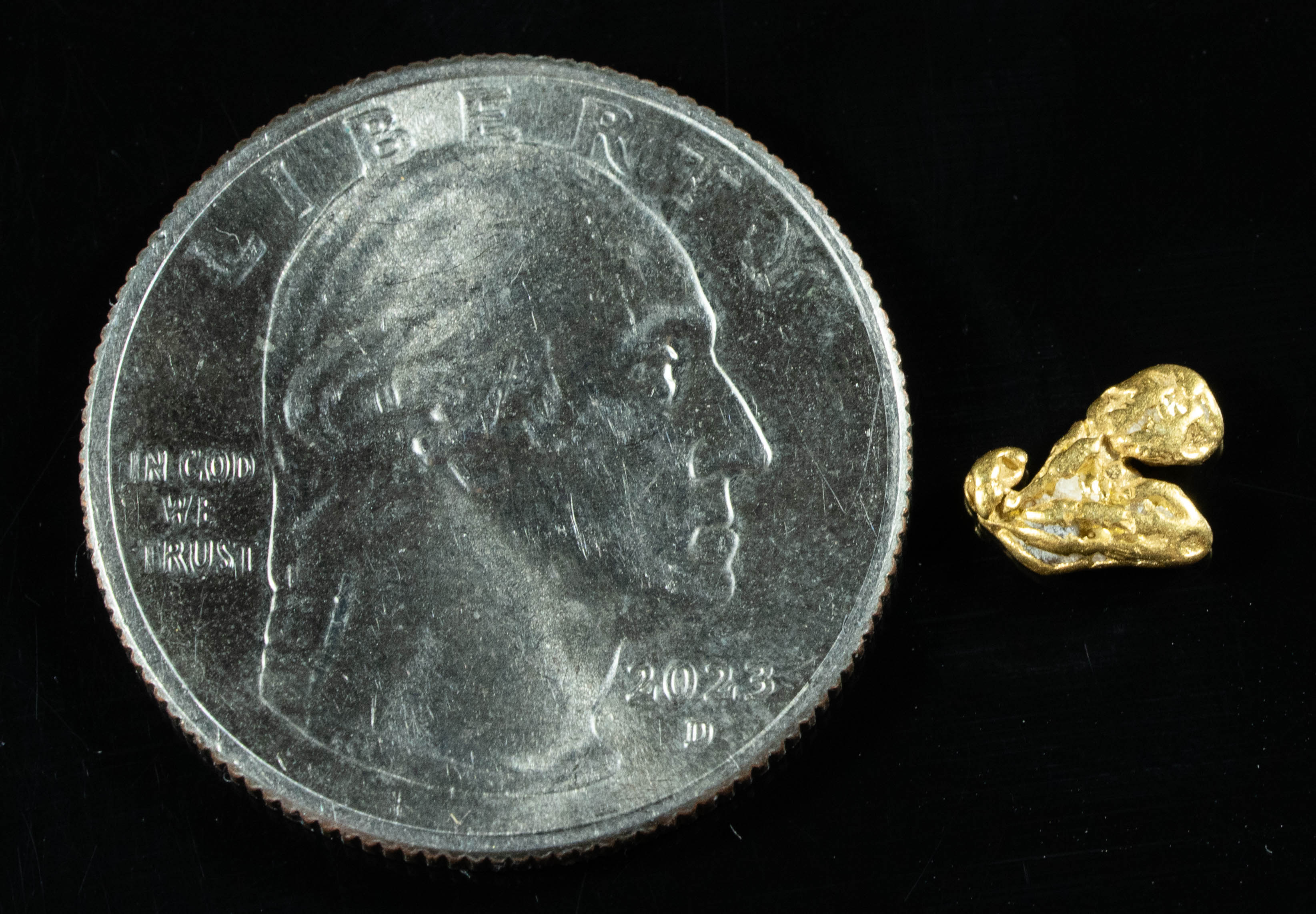 #129 Alaskan BC Natural Gold Nugget .41 Grams Genuine