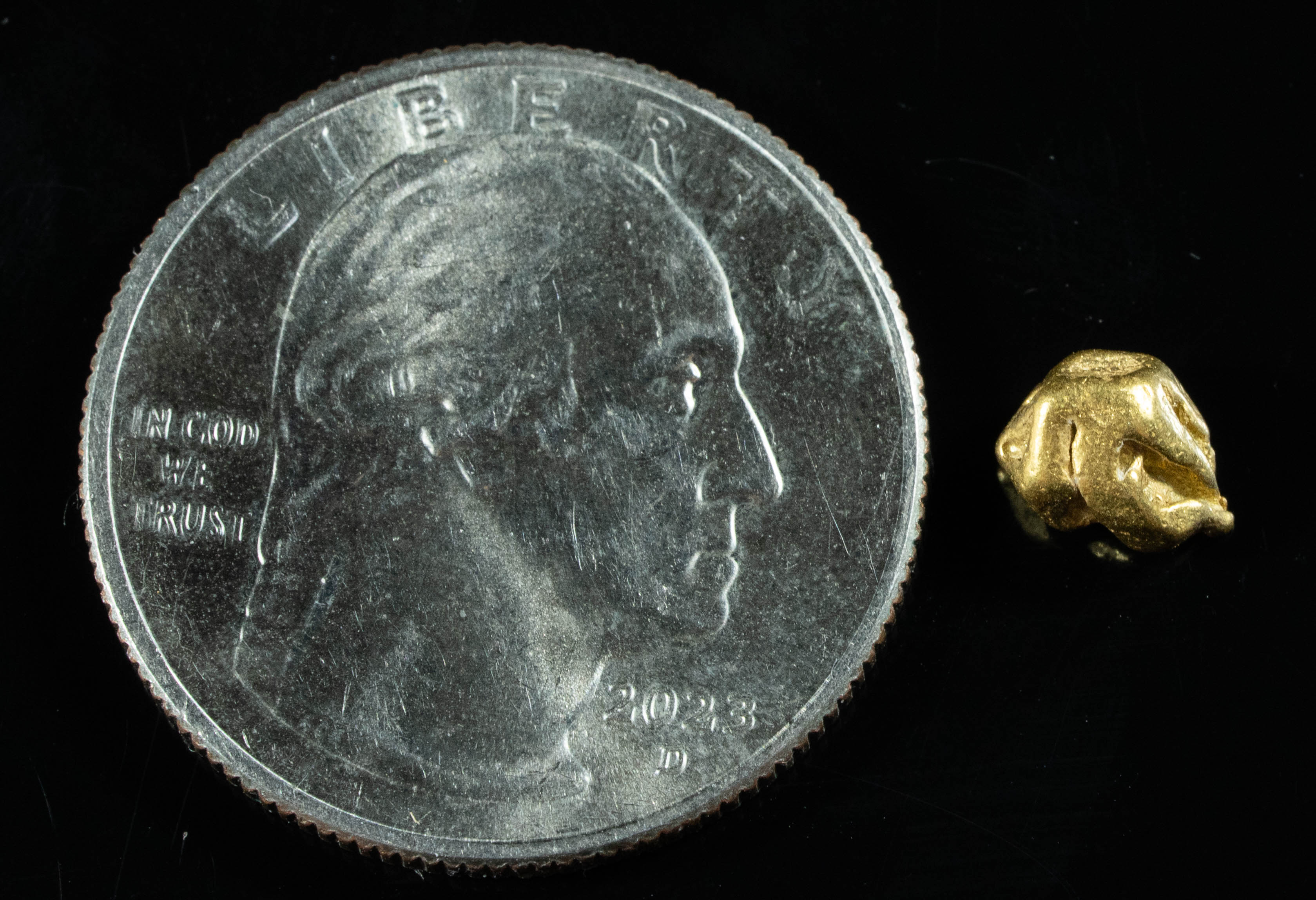 #130 Alaskan BC Natural Gold Nugget .77 Grams Genuine