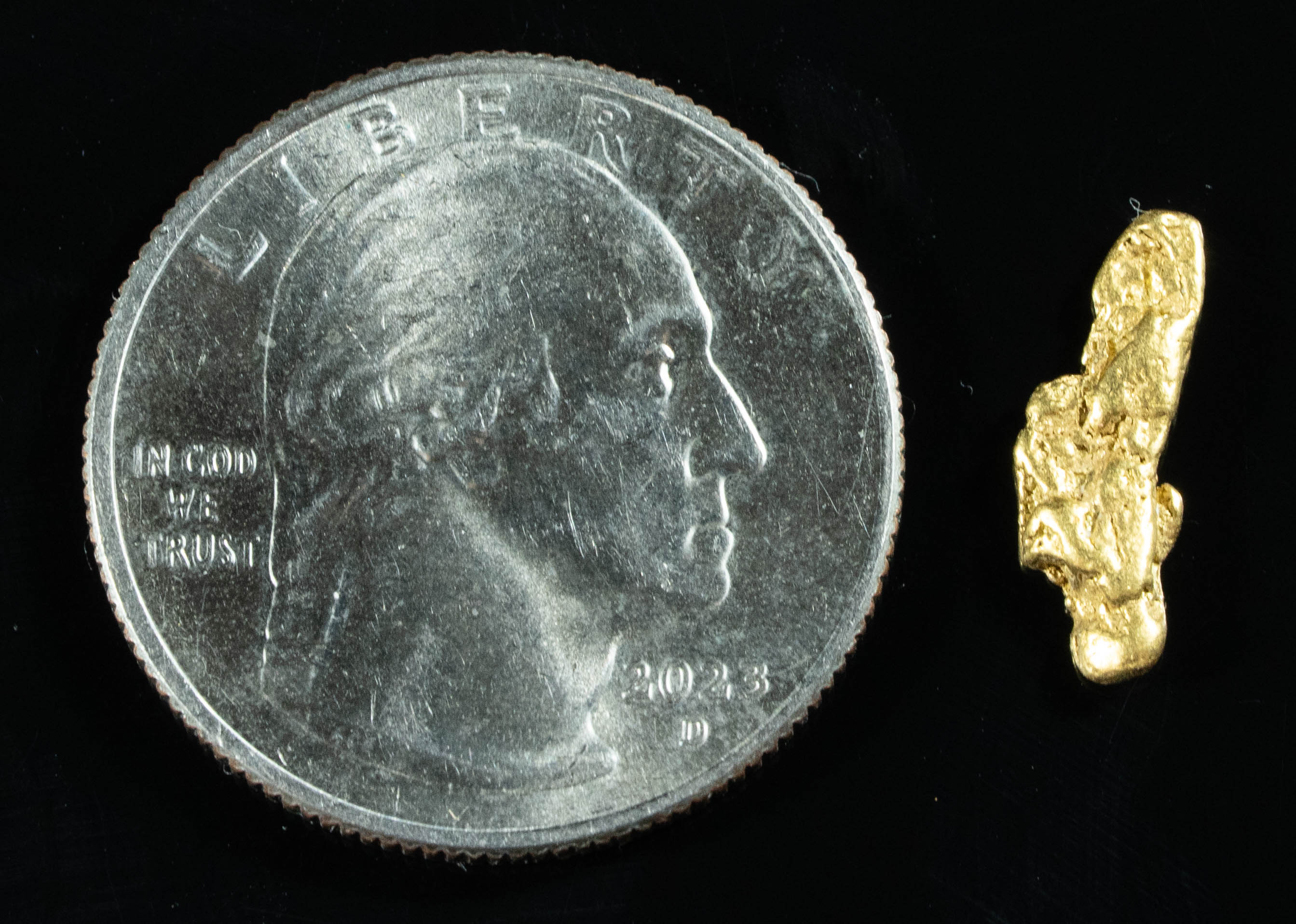 #135 Alaskan BC Natural Gold Nugget .88 Grams Genuine