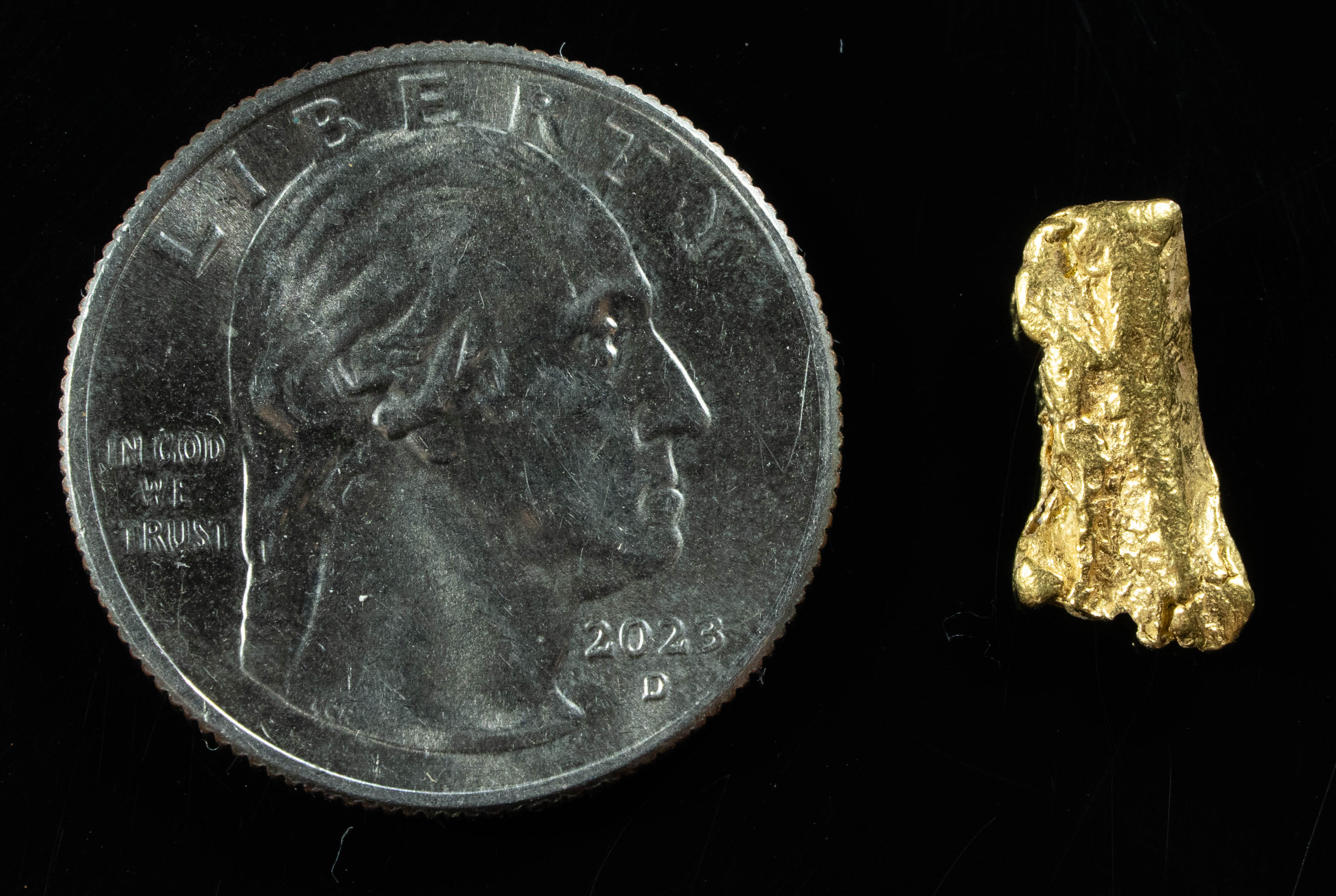 #142 Alaskan BC Natural Gold Nugget 1.88 Grams Genuine