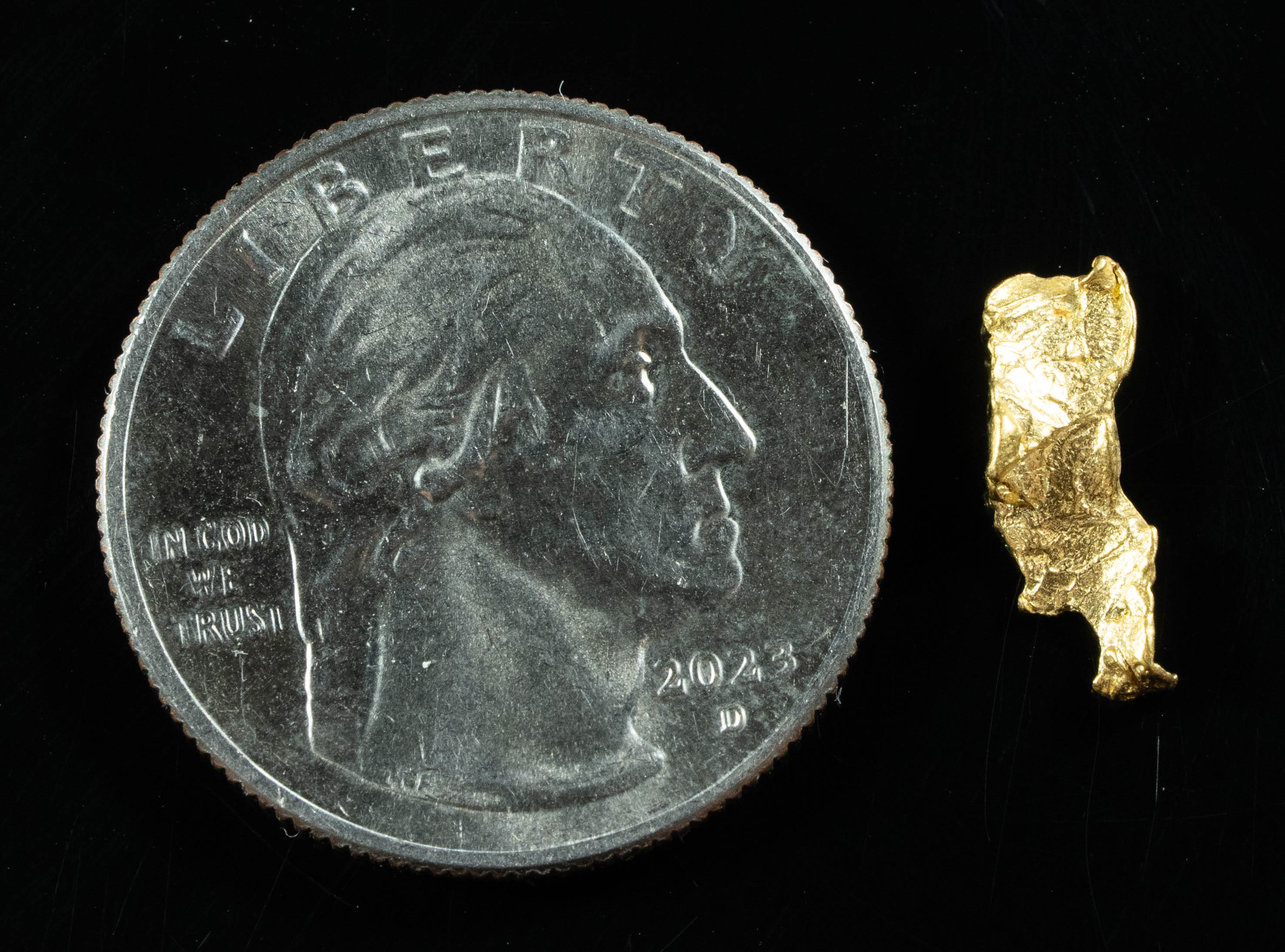 #143 Alaskan BC Natural Gold Nugget .53 Grams Genuine
