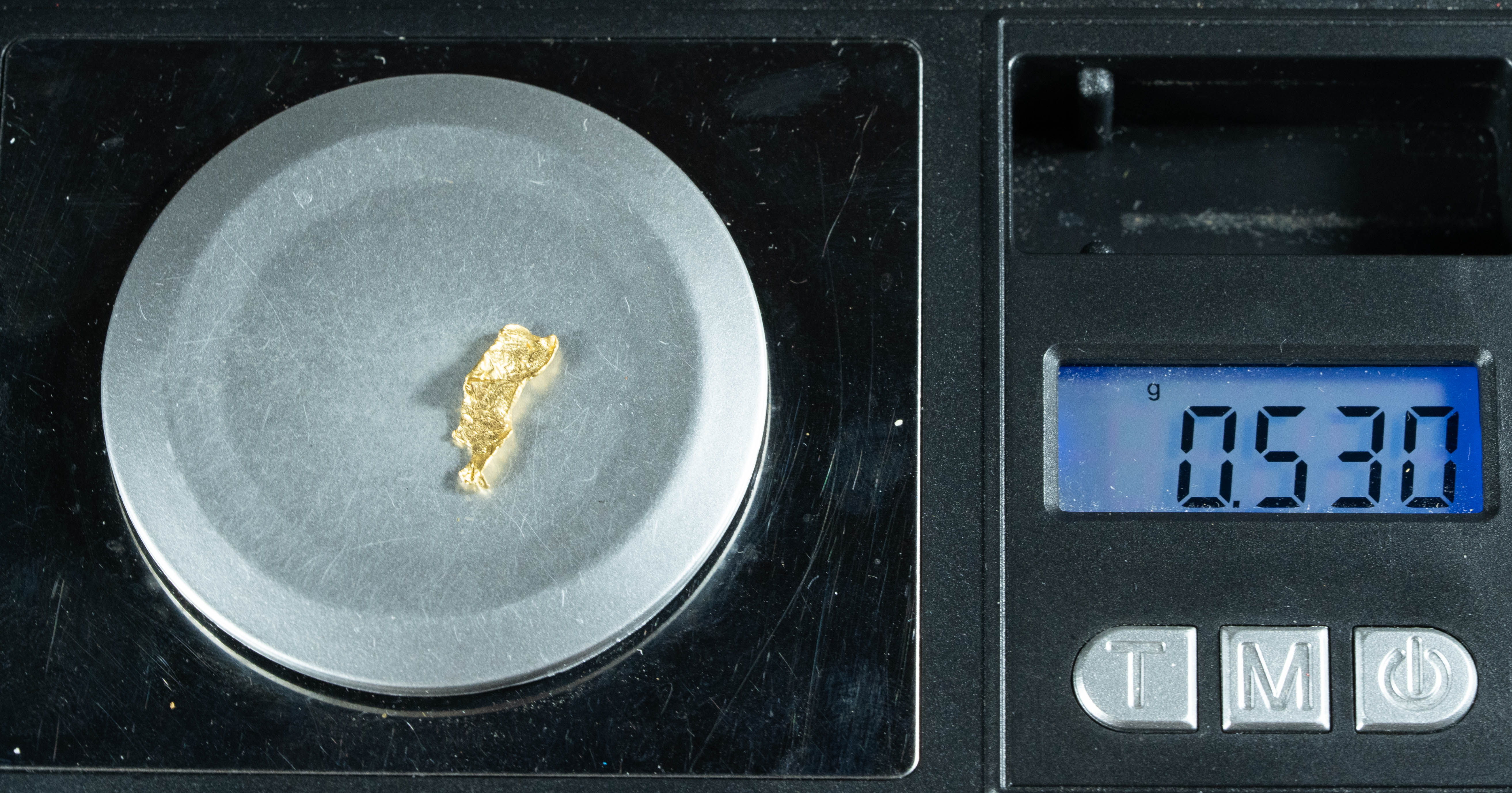 #143 Alaskan BC Natural Gold Nugget .53 Grams Genuine
