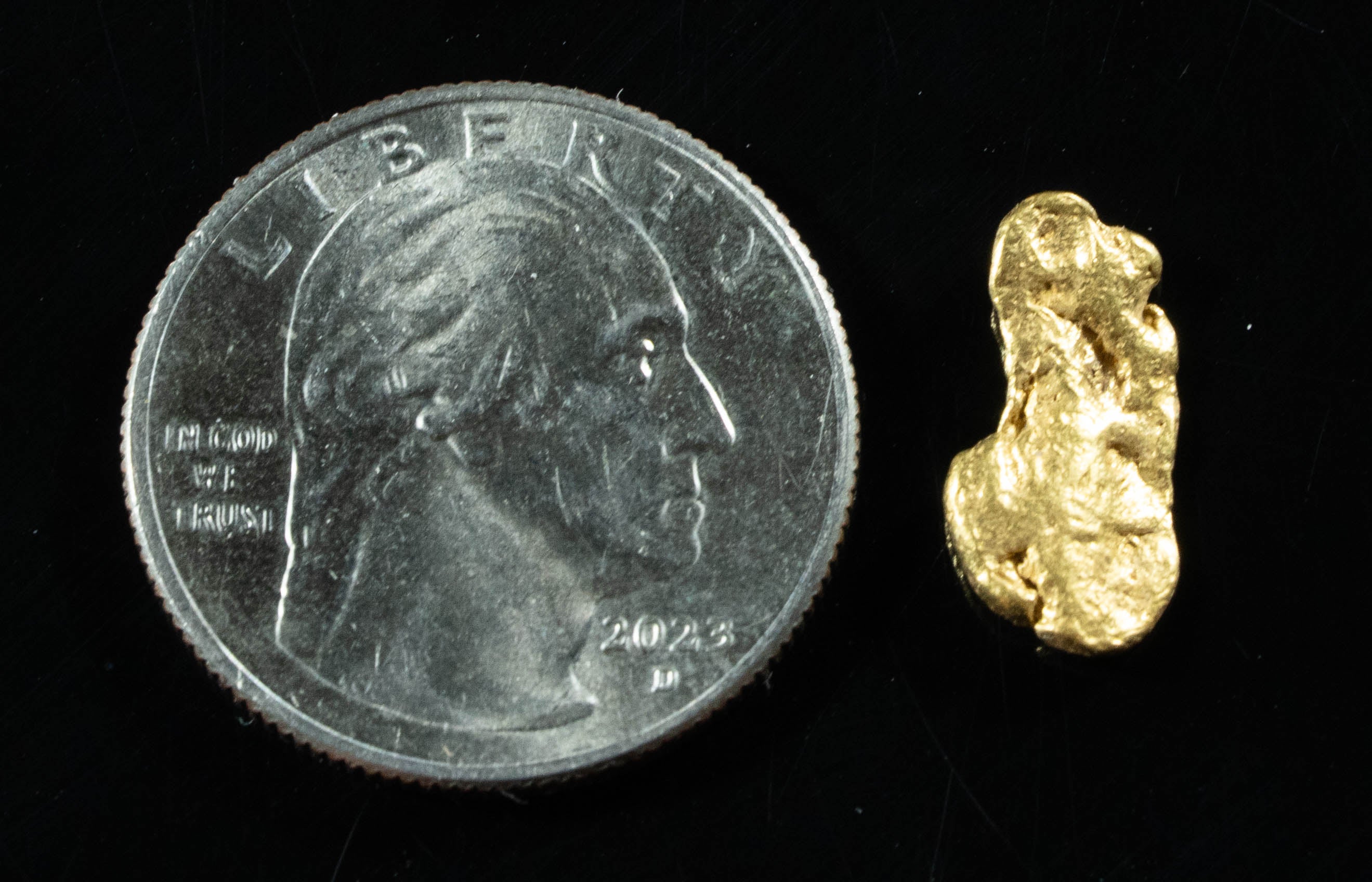 #144 Alaskan BC Natural Gold Nugget 1.87 Grams Genuine