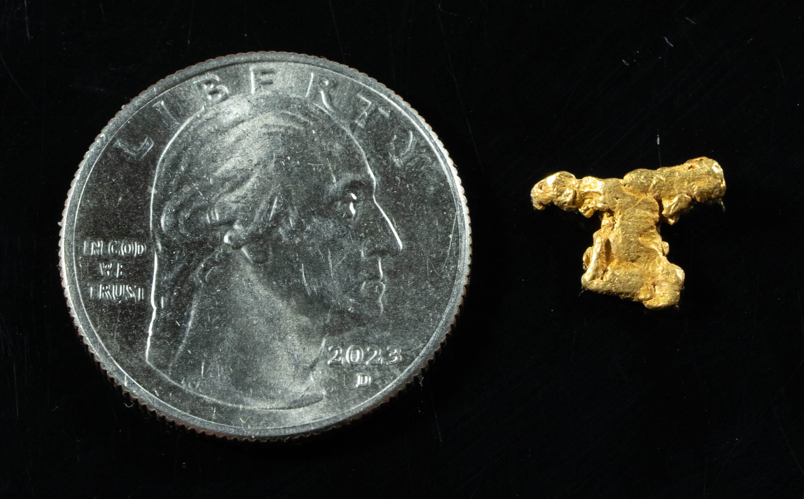 #147 Alaskan BC Natural Gold Nugget 1.00 Grams Genuine