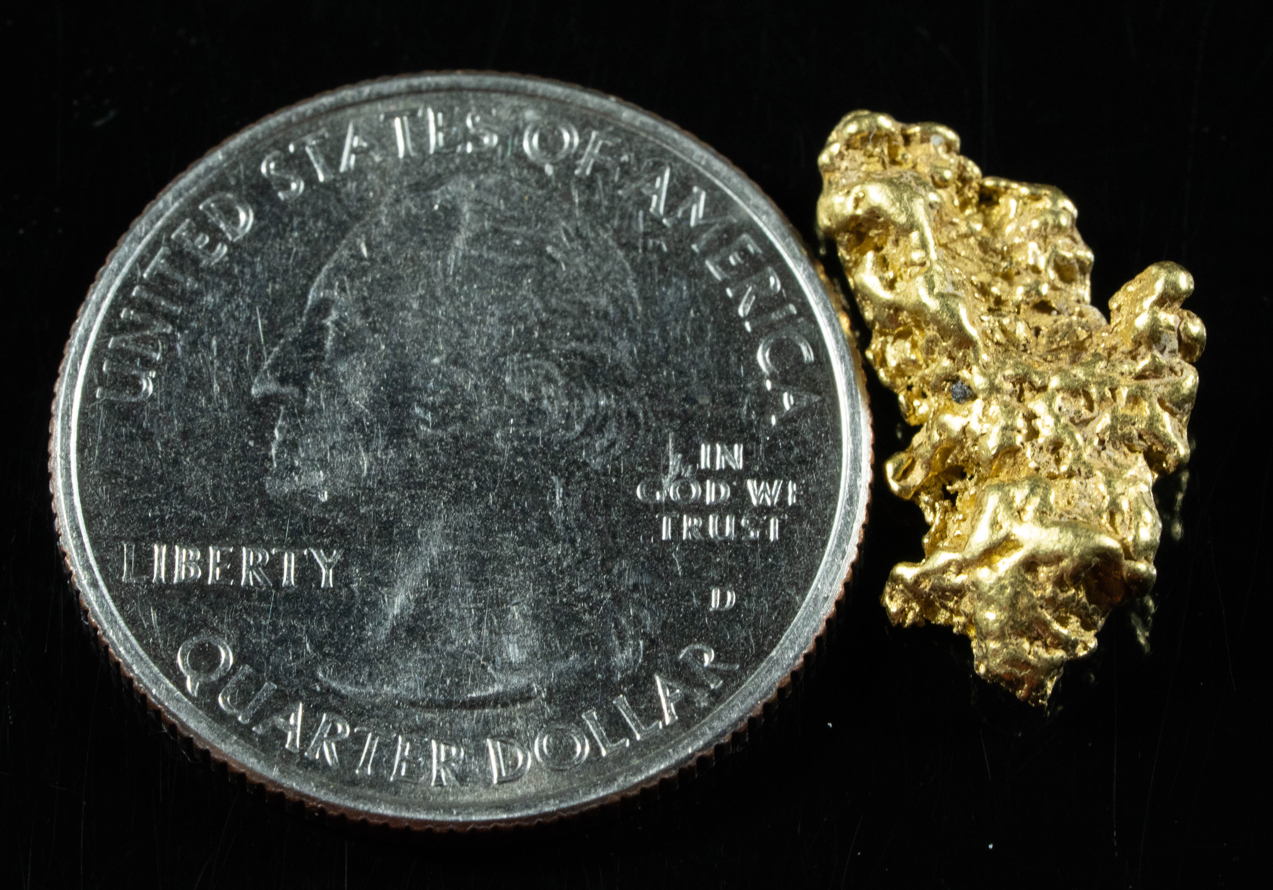 #194 BC Natural Gold Nugget 3.17 Grams Genuine