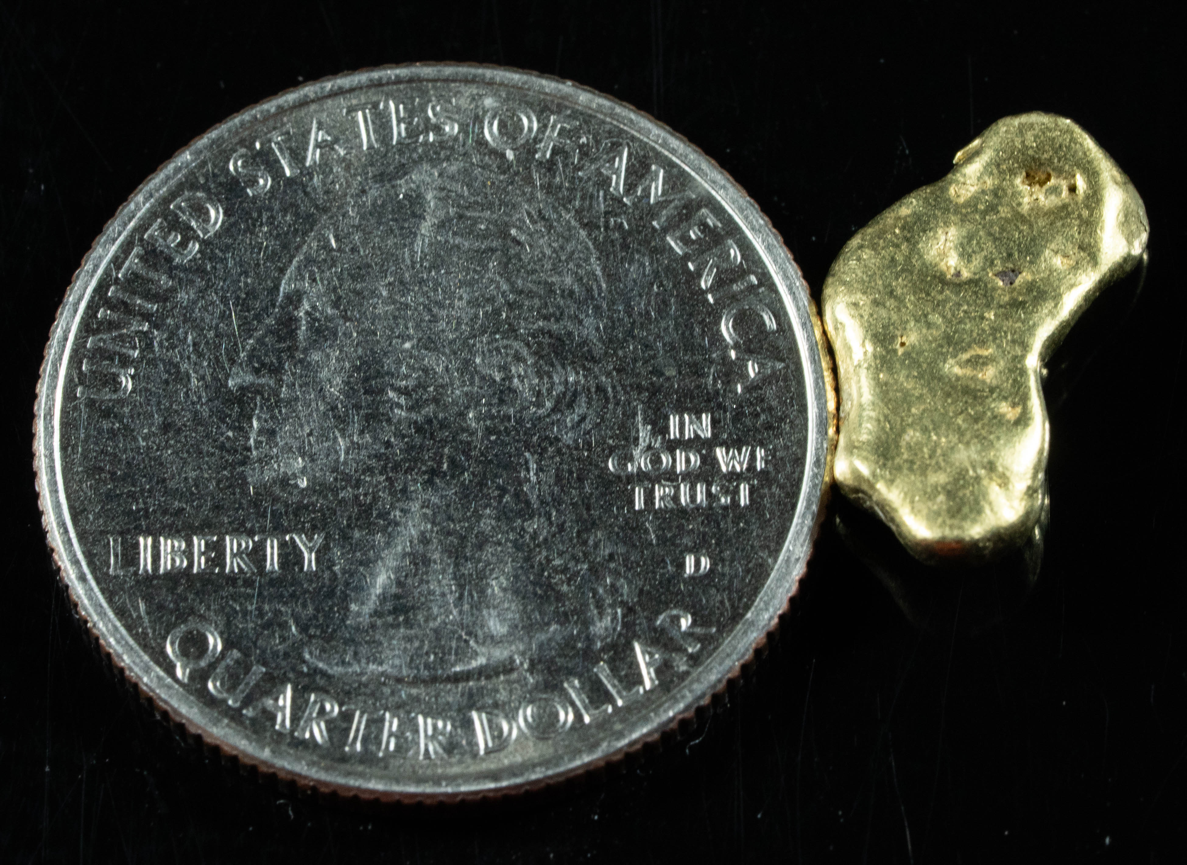 #201 BC Natural Gold Nugget 2.64 Grams Genuine