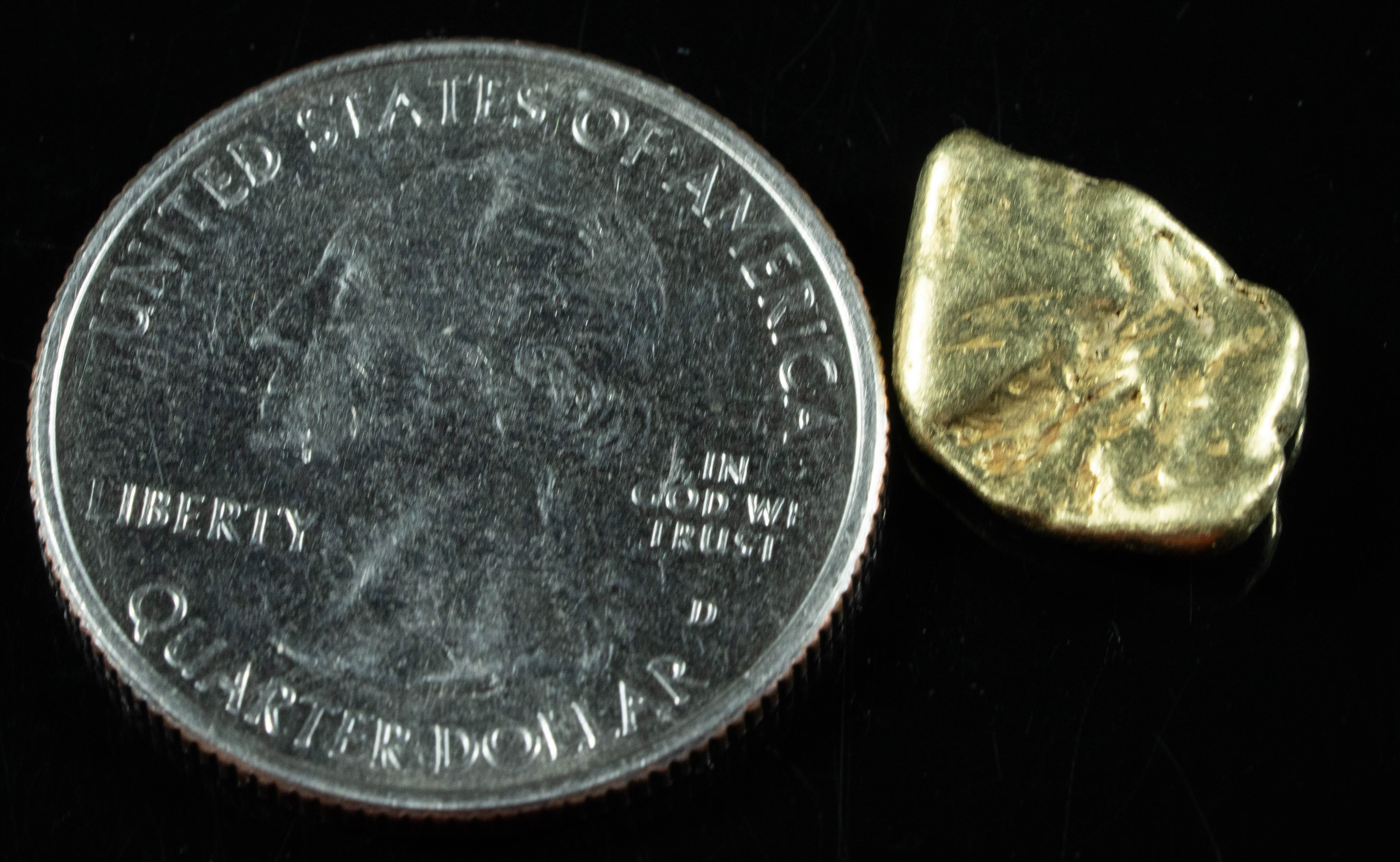 #209 BC Natural Gold Nugget 2.92 Grams Genuine