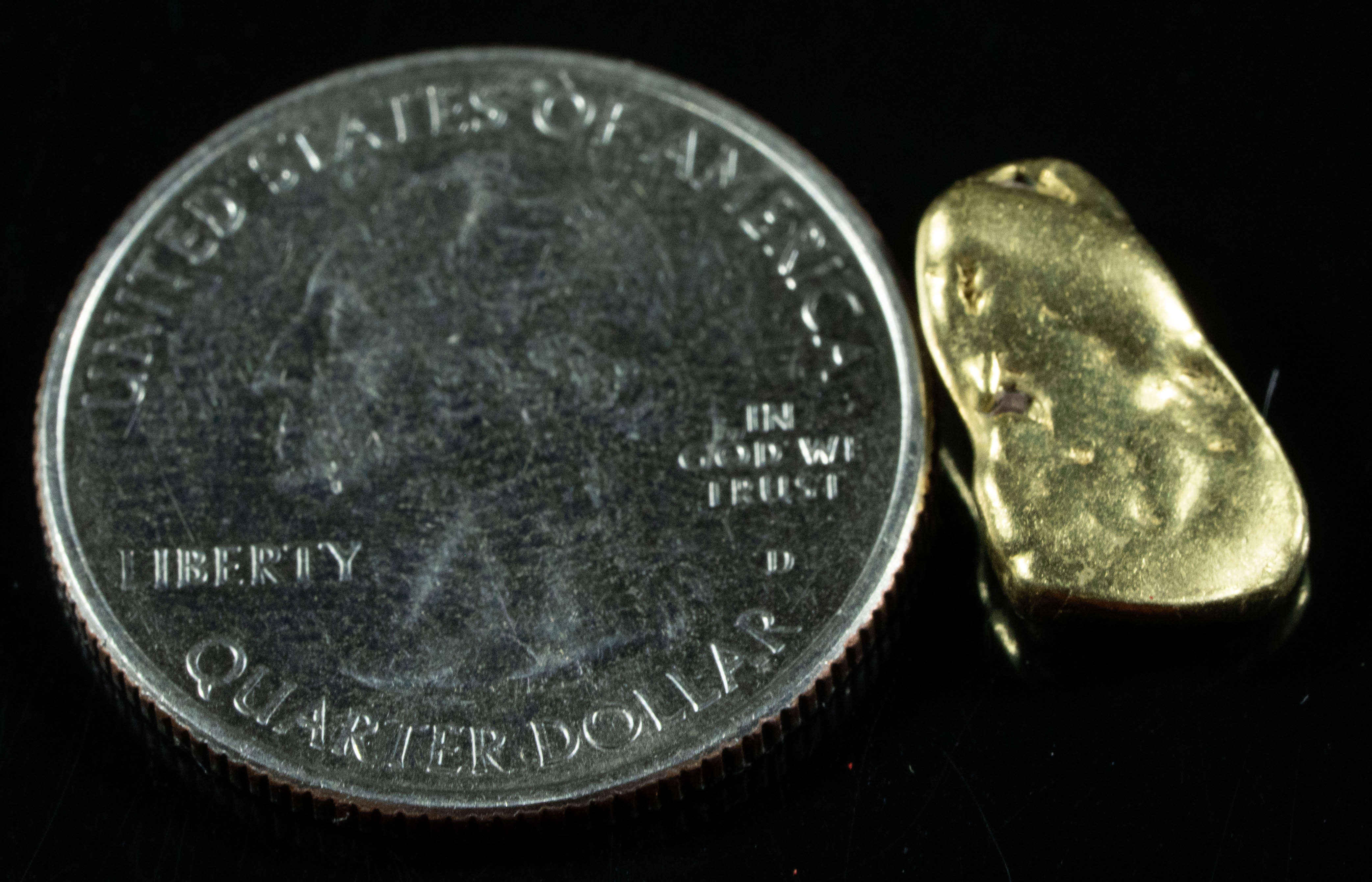 #215 BC Natural Gold Nugget 3.65 Grams Genuine